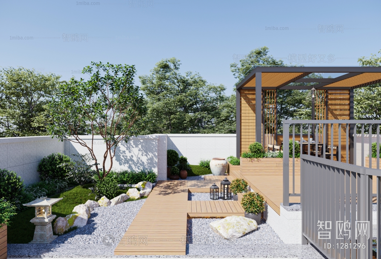 Modern Courtyard/landscape