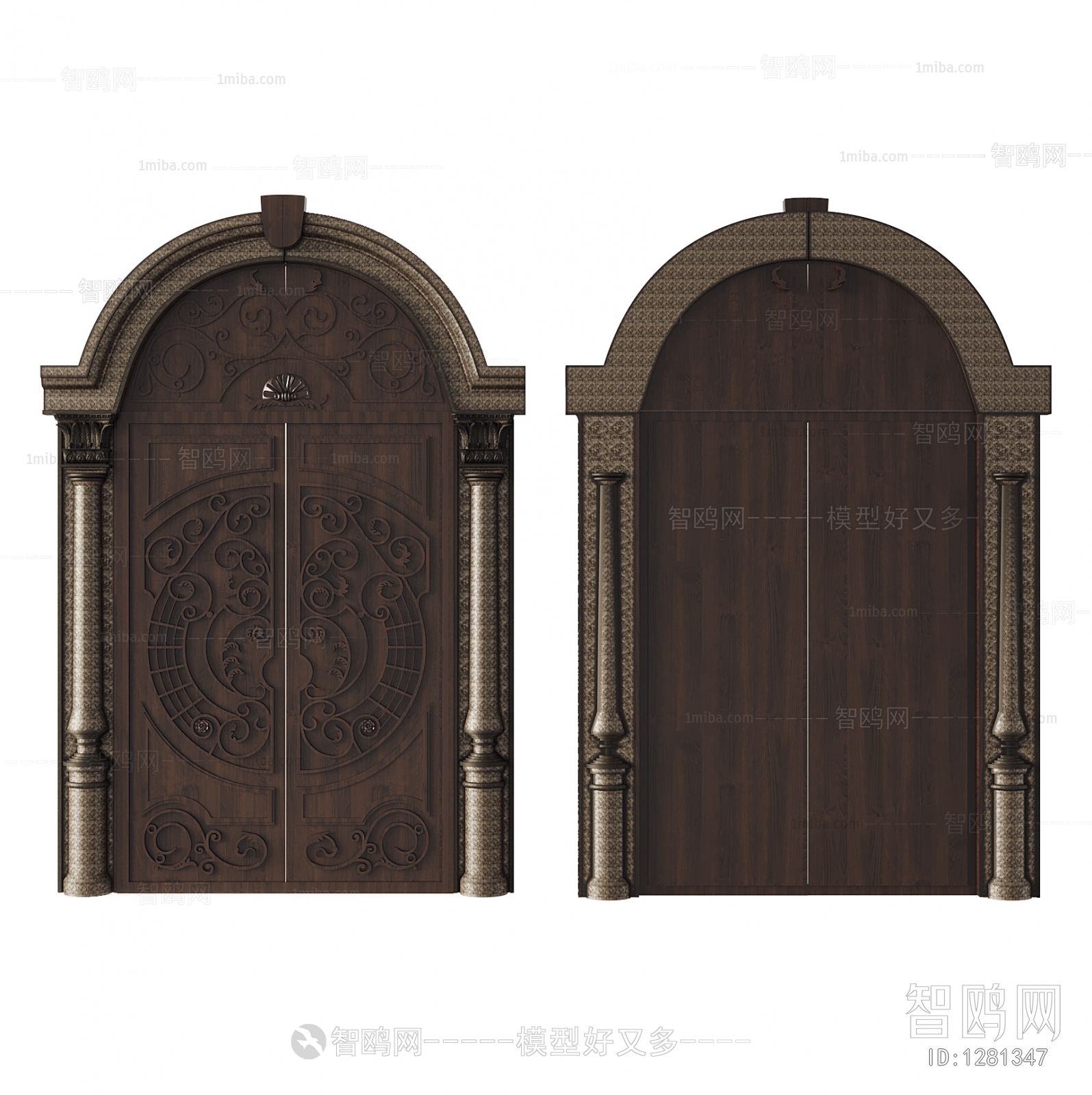 Chinese Style Double Door