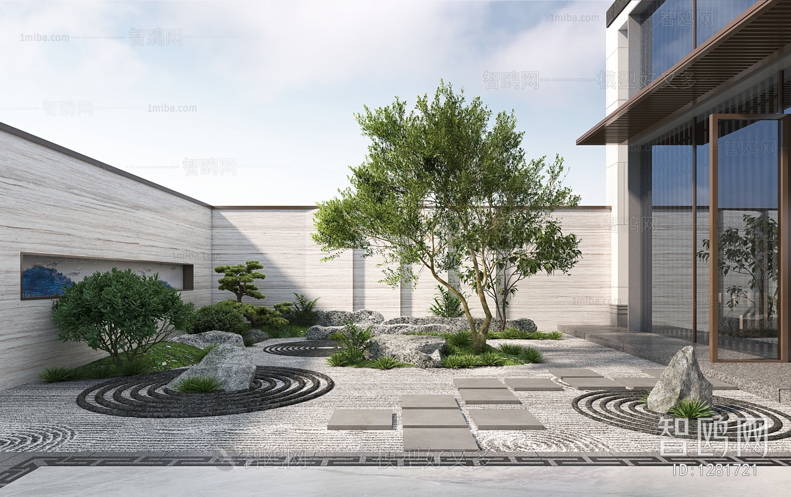 New Chinese Style Courtyard/landscape