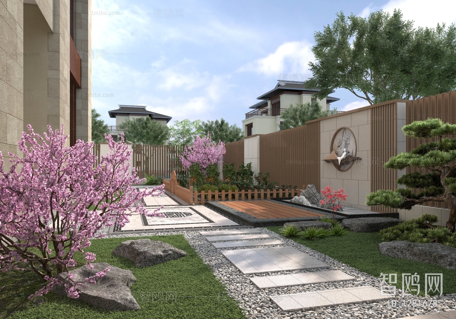 New Chinese Style Courtyard/landscape