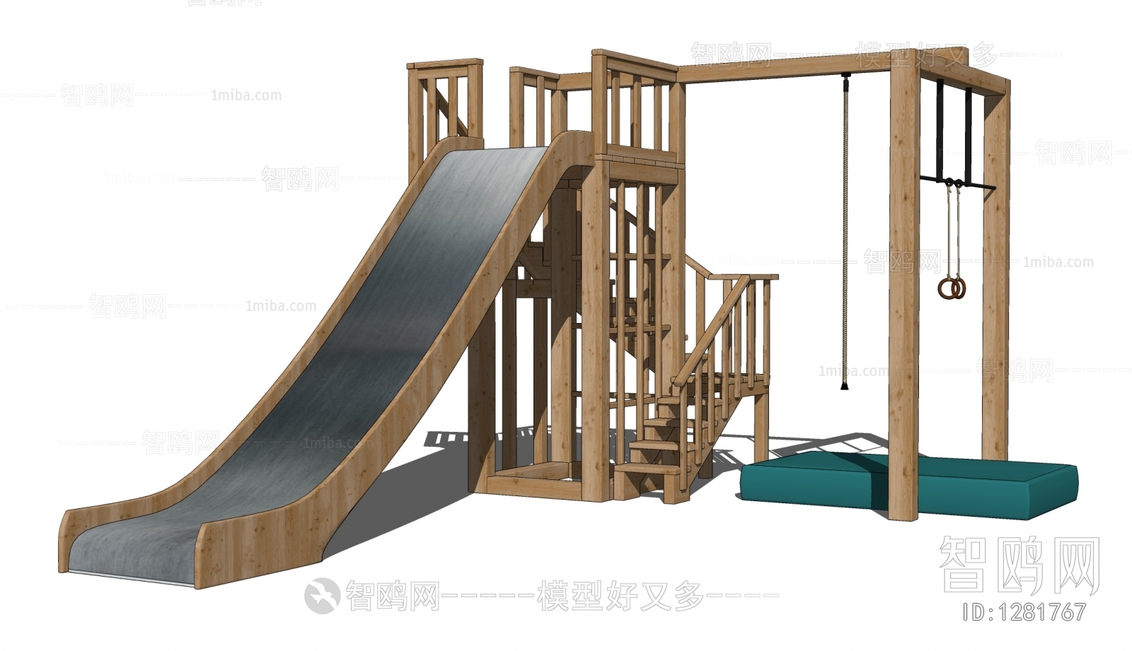 现代儿童滑梯 娱乐器材设备 游乐设施 攀爬架
