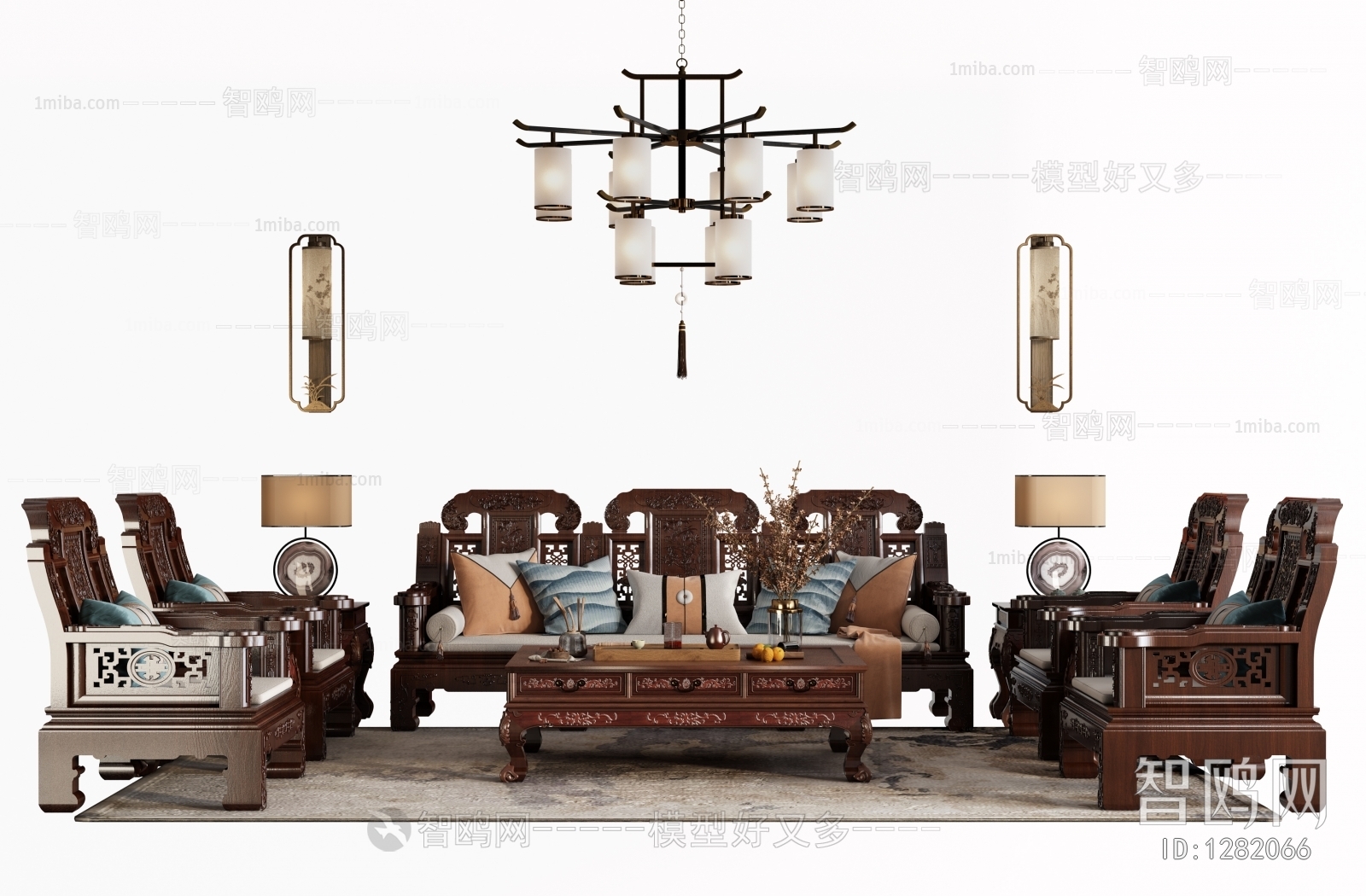 Chinese Style Sofa Combination