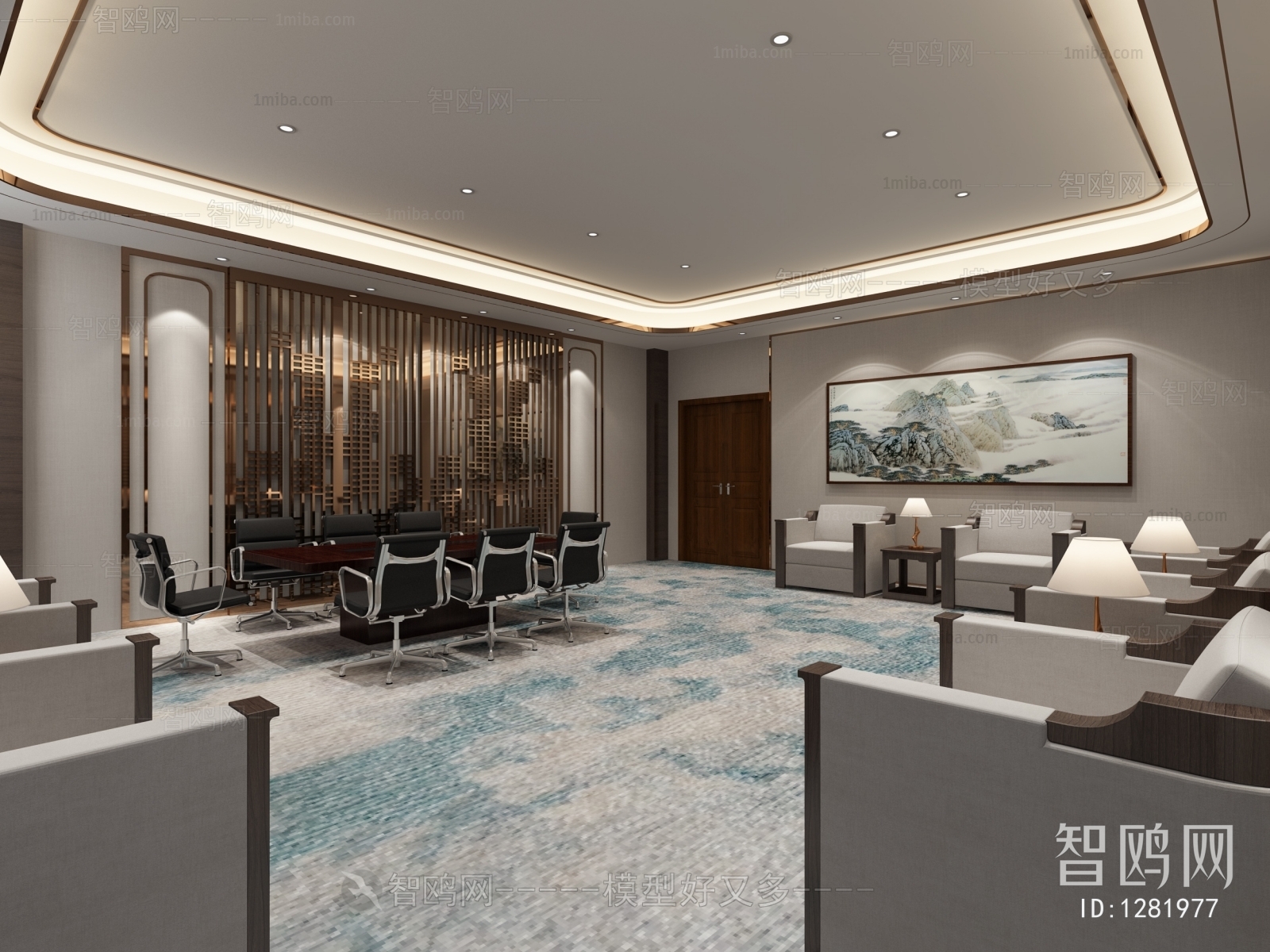 New Chinese Style Reception Room