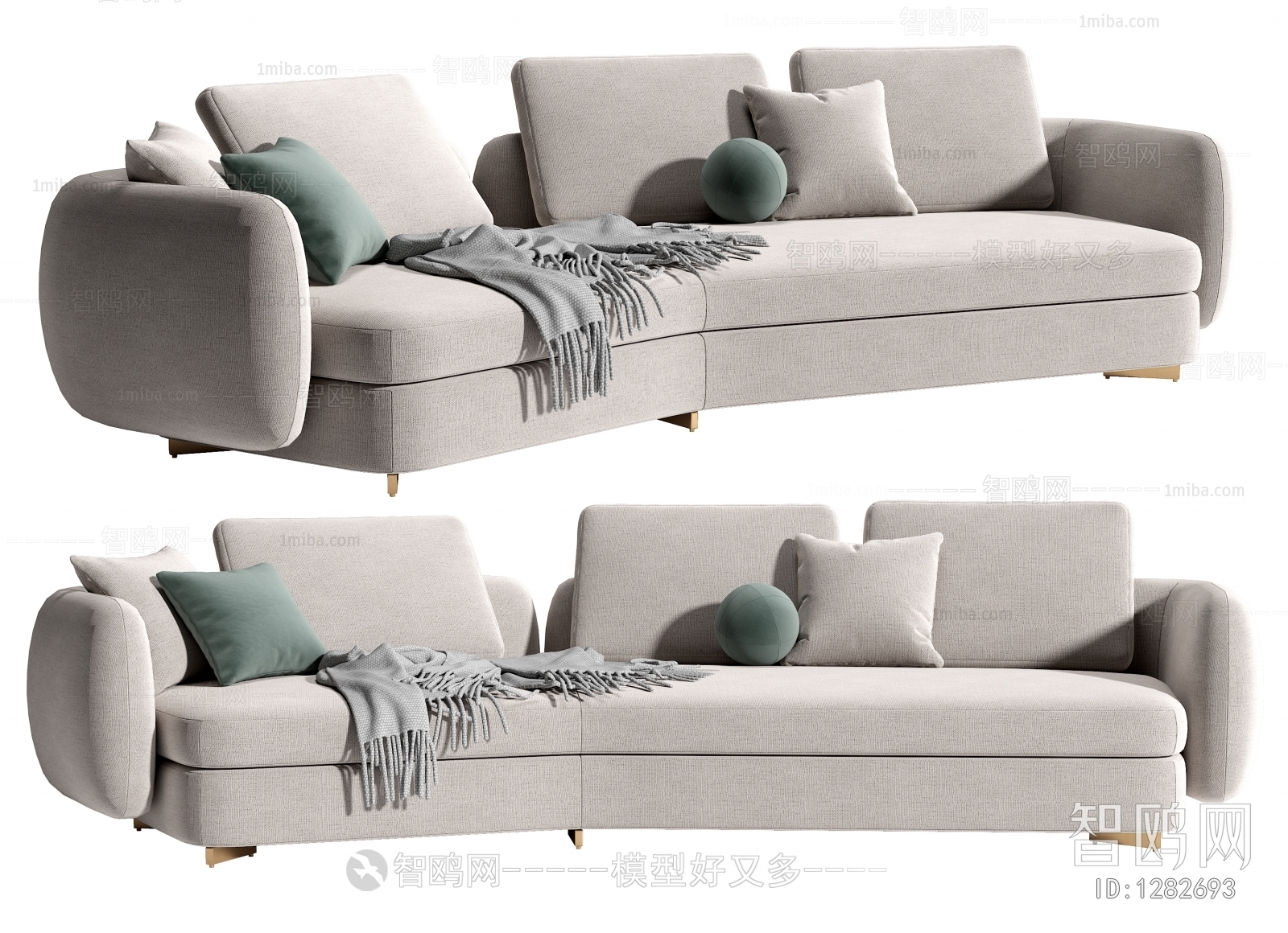 Modern Multi Person Sofa