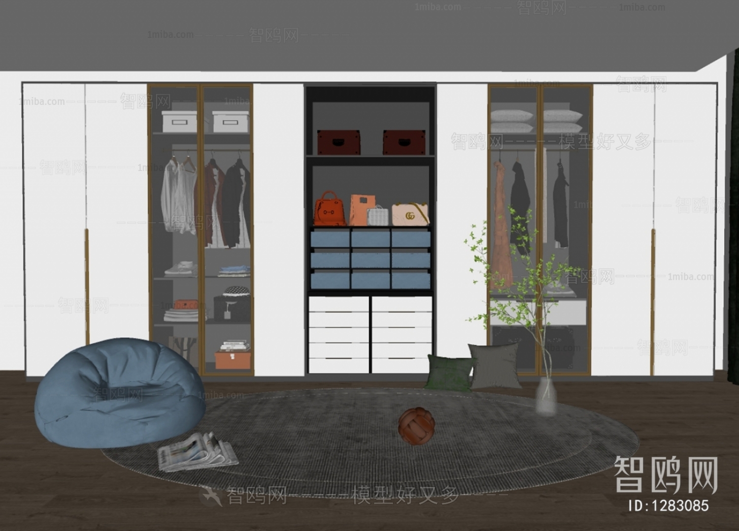 Modern Clothes Storage Area