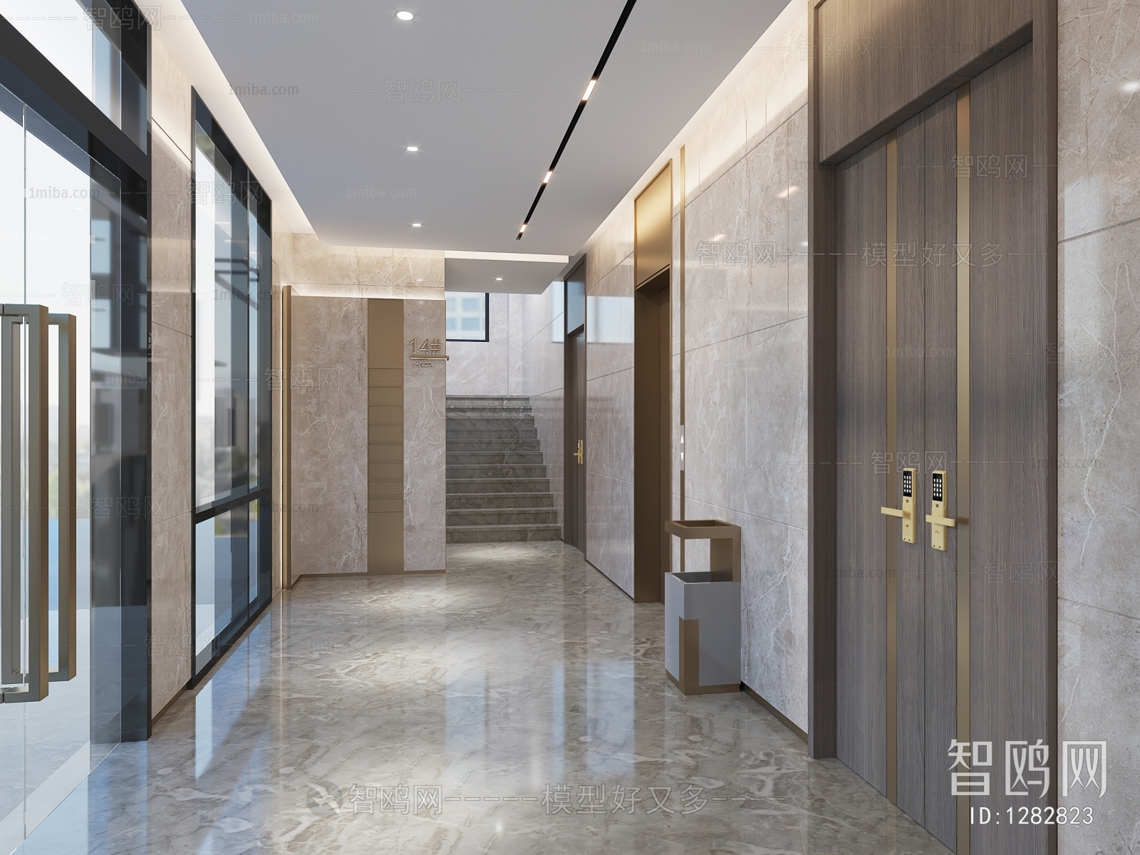 Modern Corridor/elevator Hall