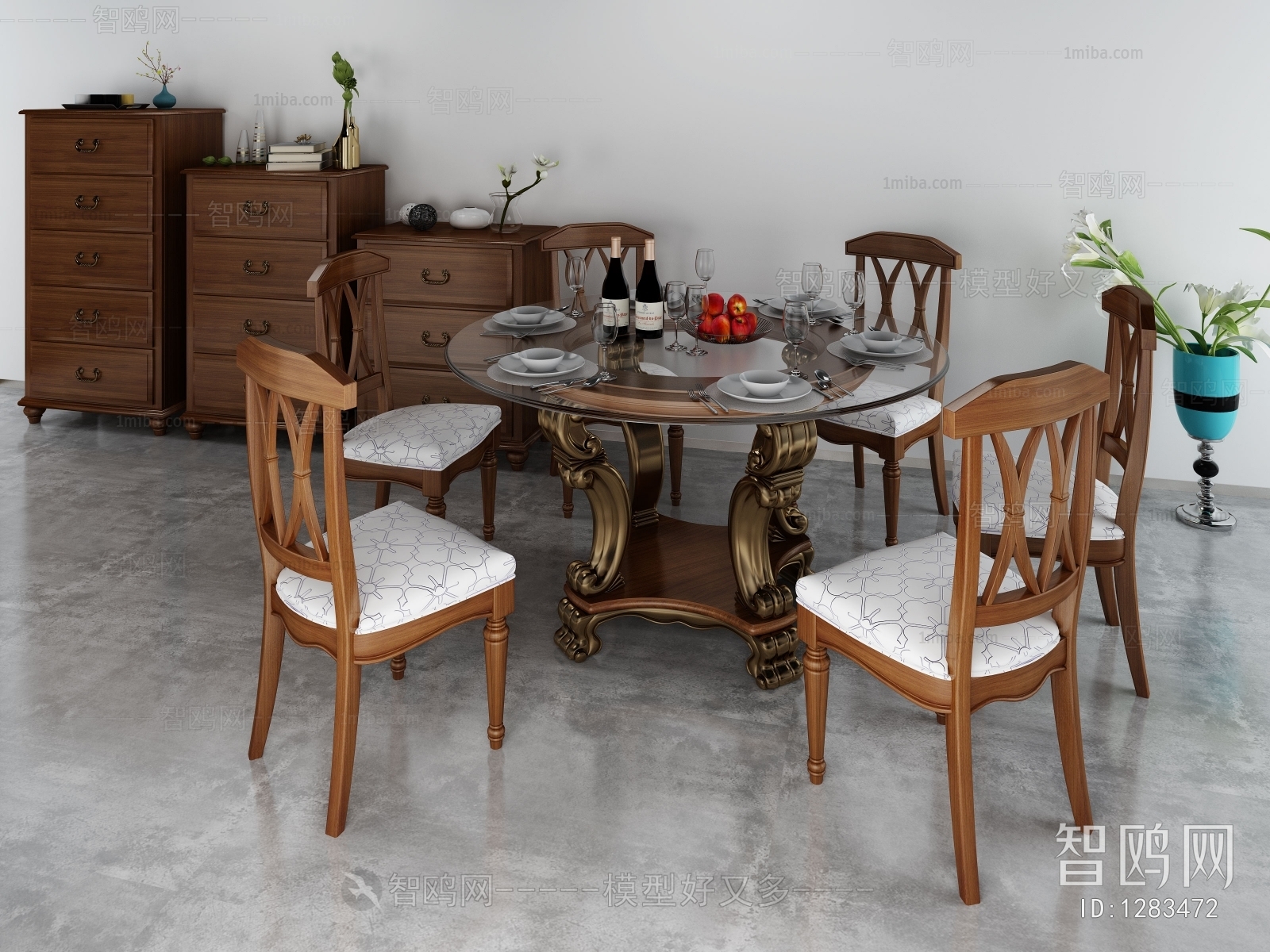 American Style Dining Table And Chairs