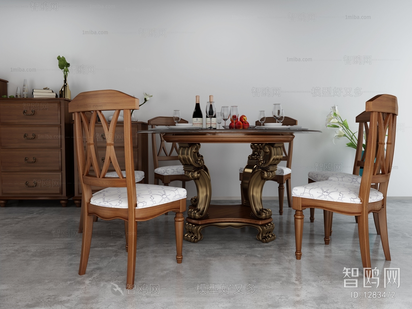 American Style Dining Table And Chairs