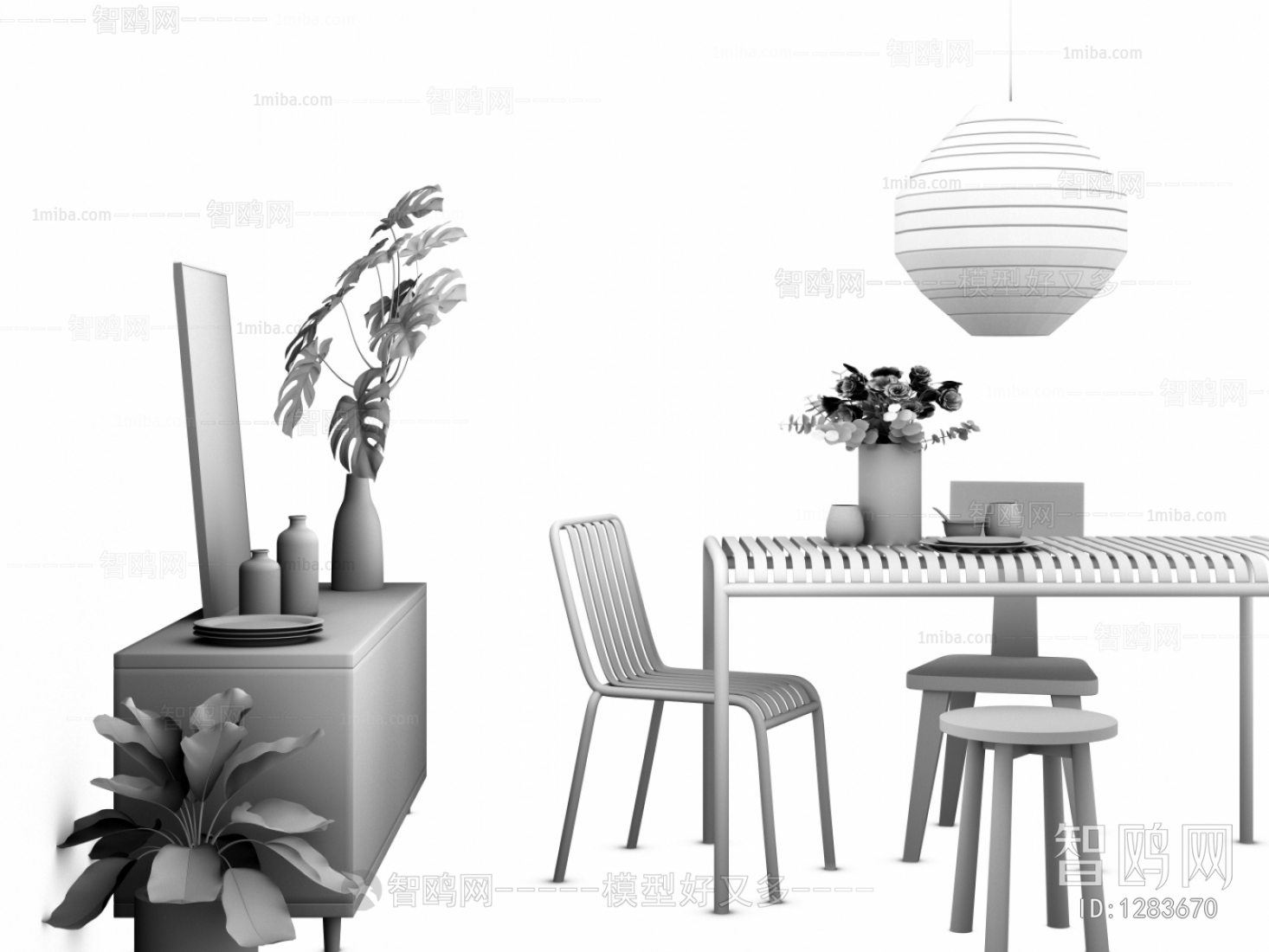 Nordic Style Dining Table And Chairs