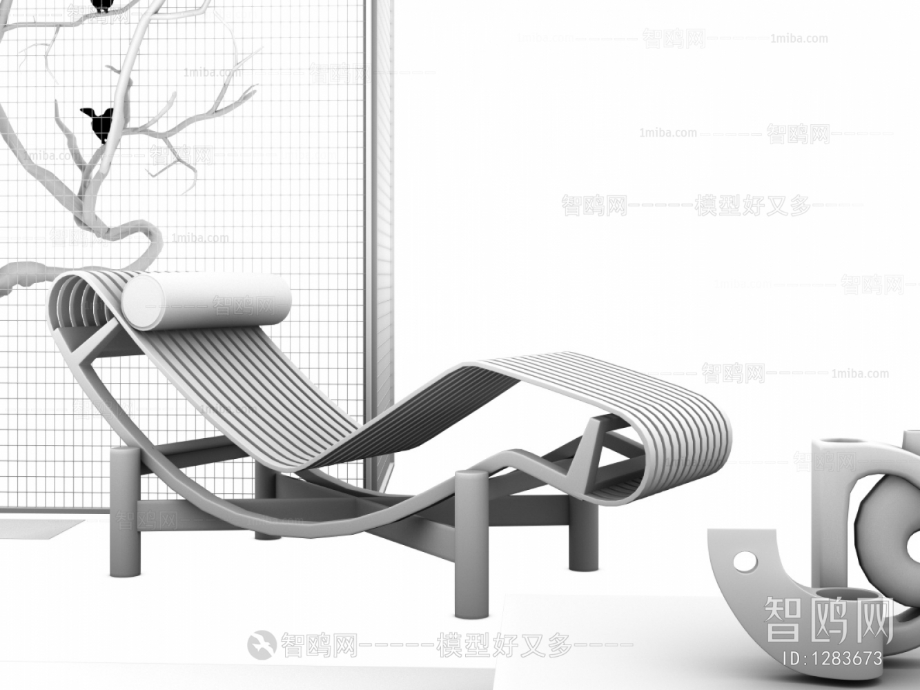 新中式躺椅