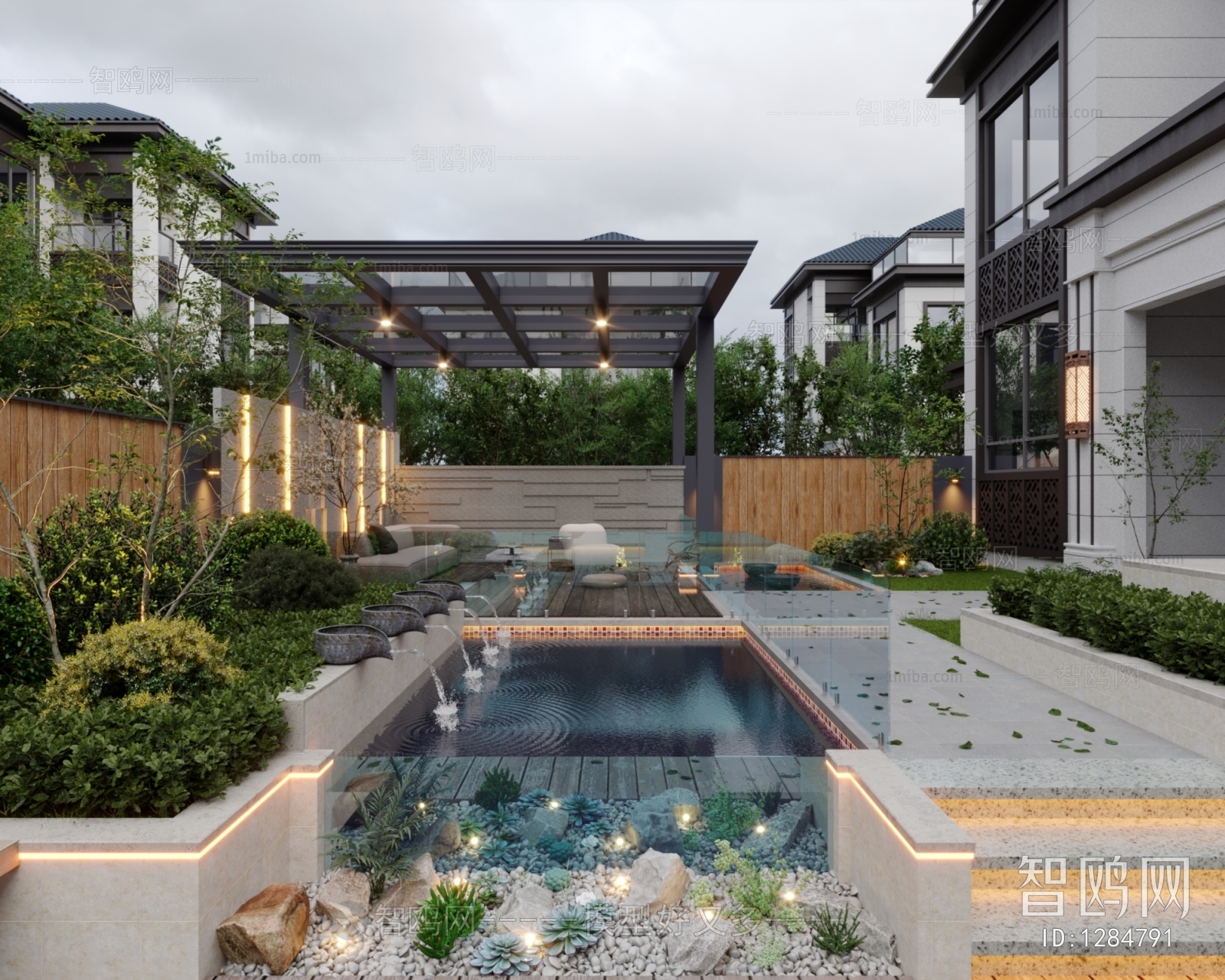 Modern Courtyard/landscape