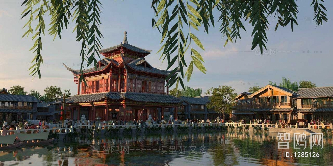 Chinese Style Ancient Architectural Buildings