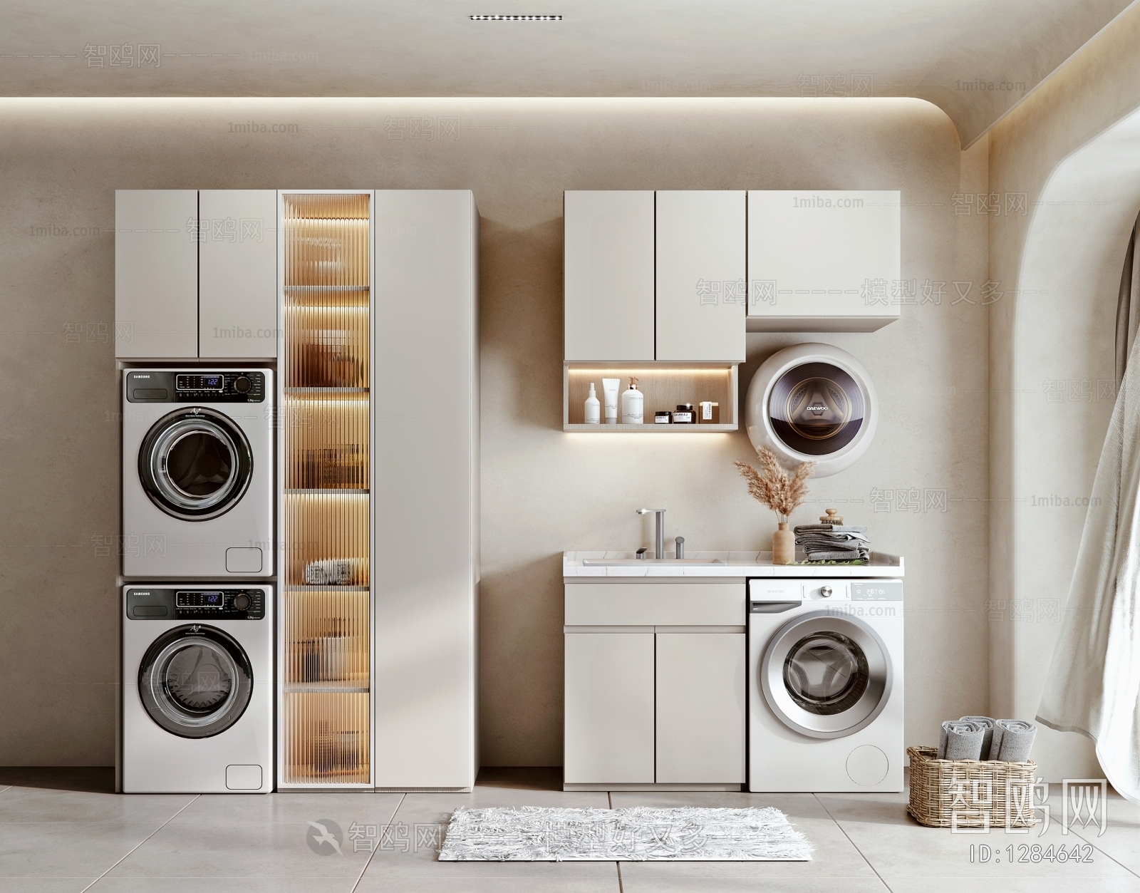 Modern Laundry Cabinet