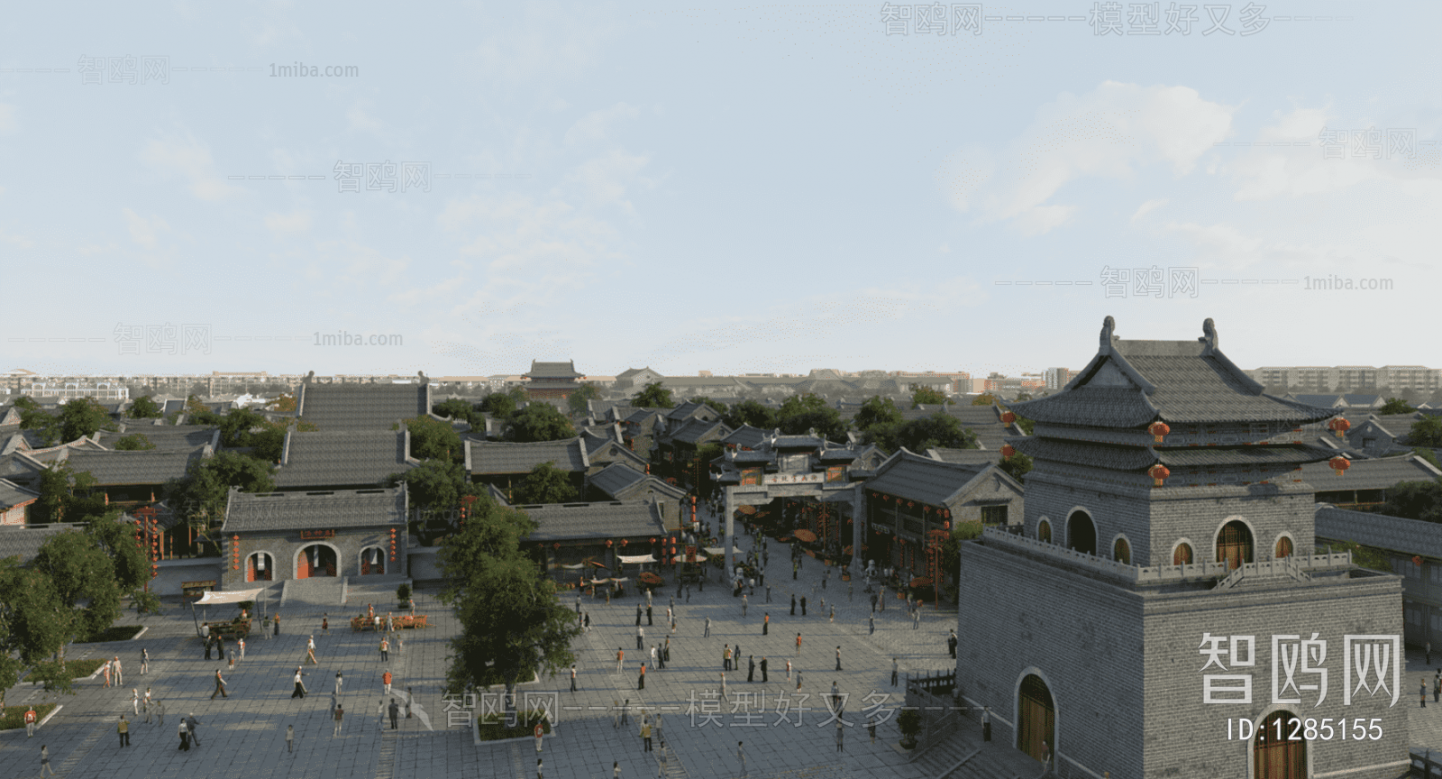 Chinese Style Architectural Bird's-eye View Planning