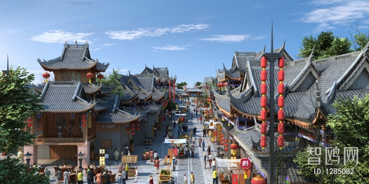 Chinese Style Ancient Architectural Buildings