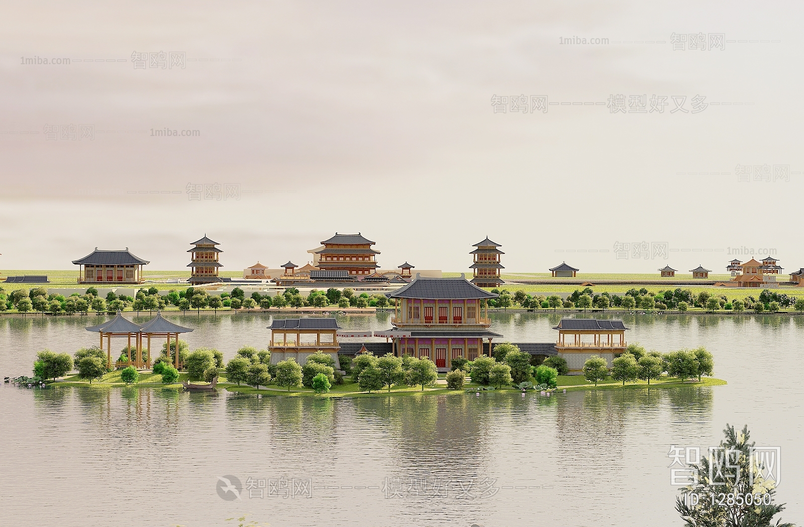 New Chinese Style Park Landscape