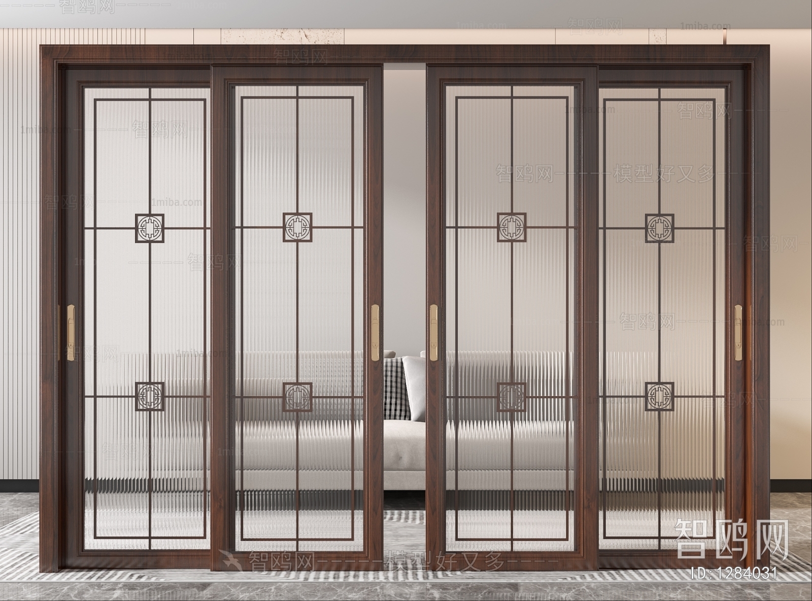 New Chinese Style Sliding Door