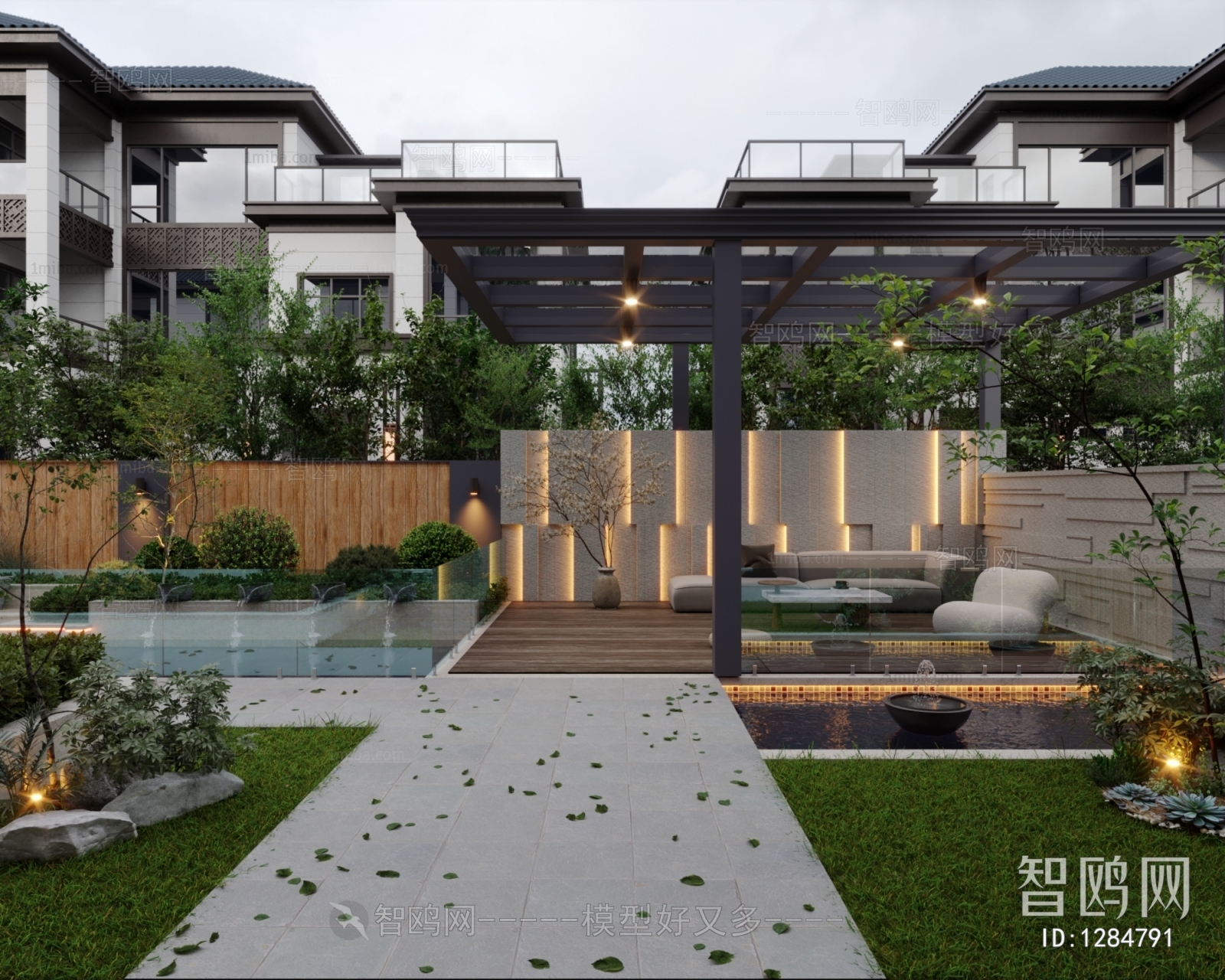 Modern Courtyard/landscape