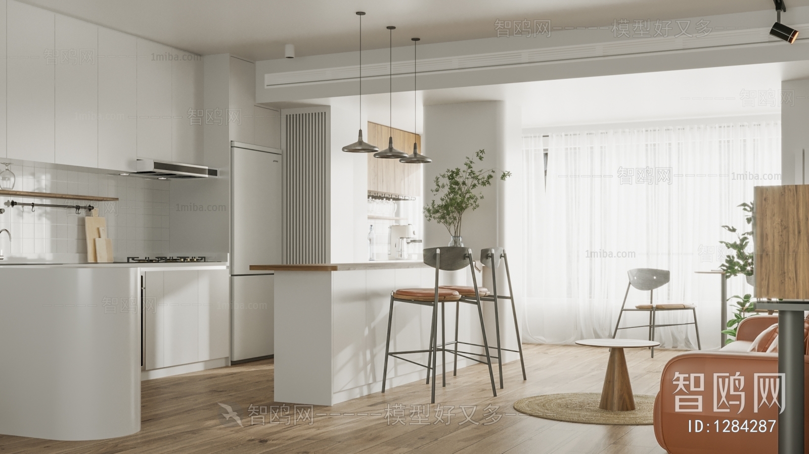 Nordic Style Open Kitchen