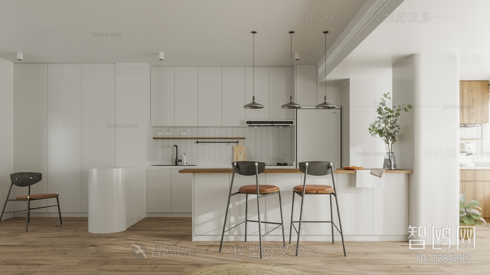 Nordic Style Open Kitchen