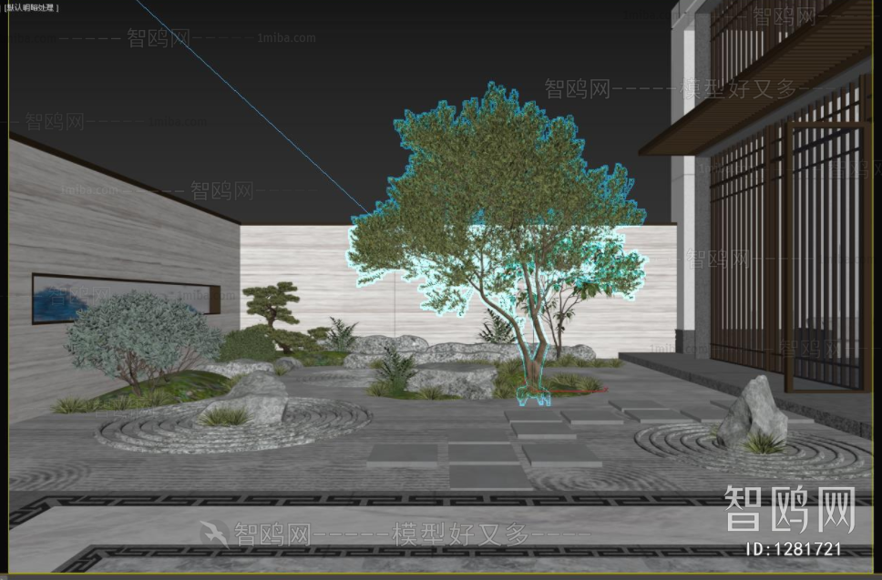 New Chinese Style Courtyard/landscape