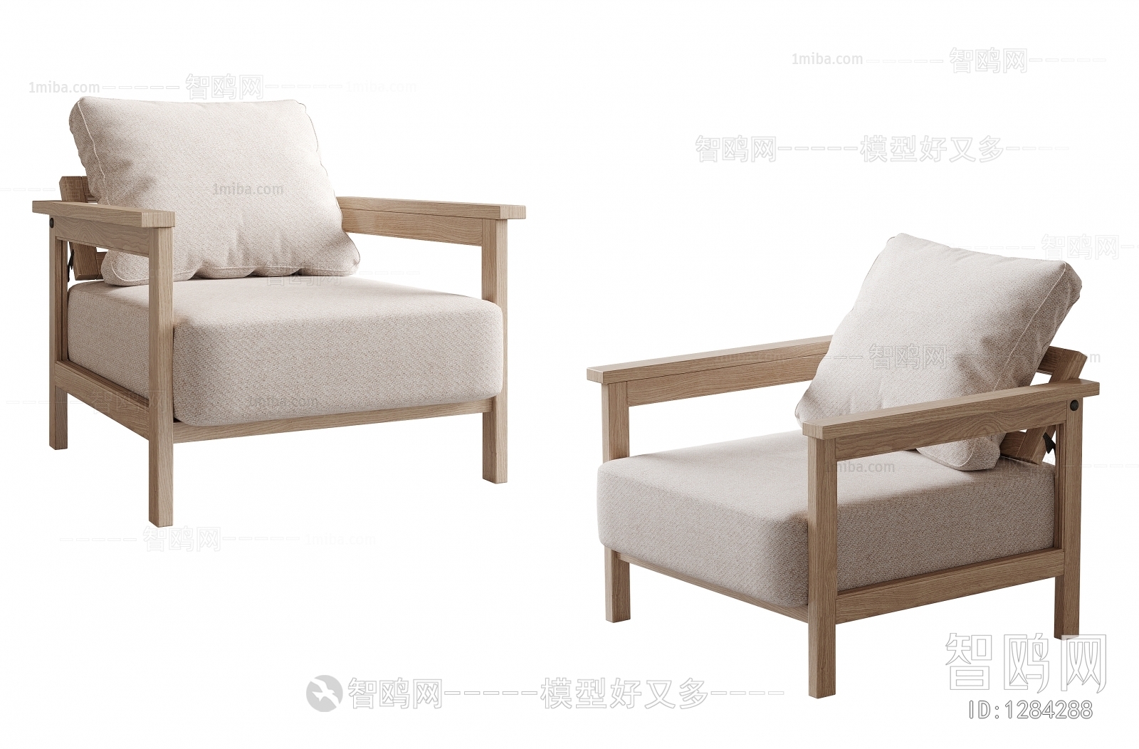 Japanese Style Single Sofa