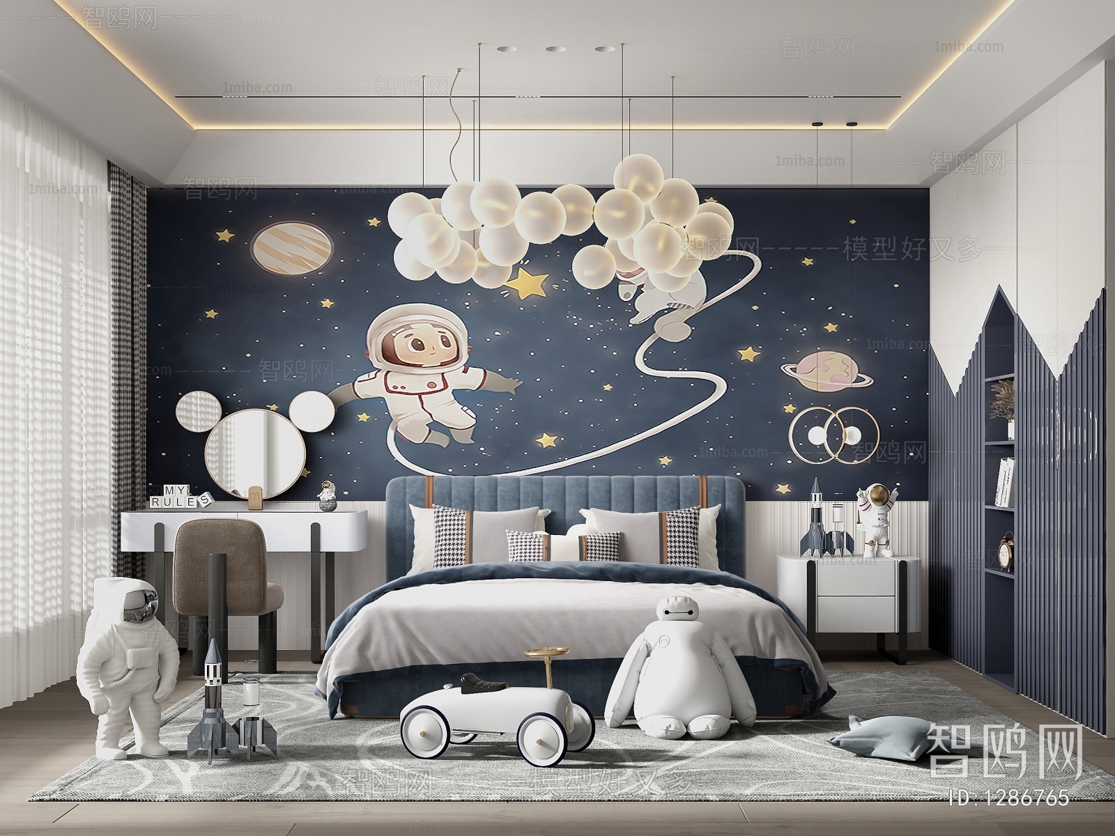 Modern Boy's Room And Son's Room