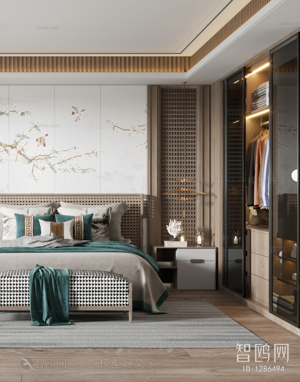 New Chinese Style Bedroom