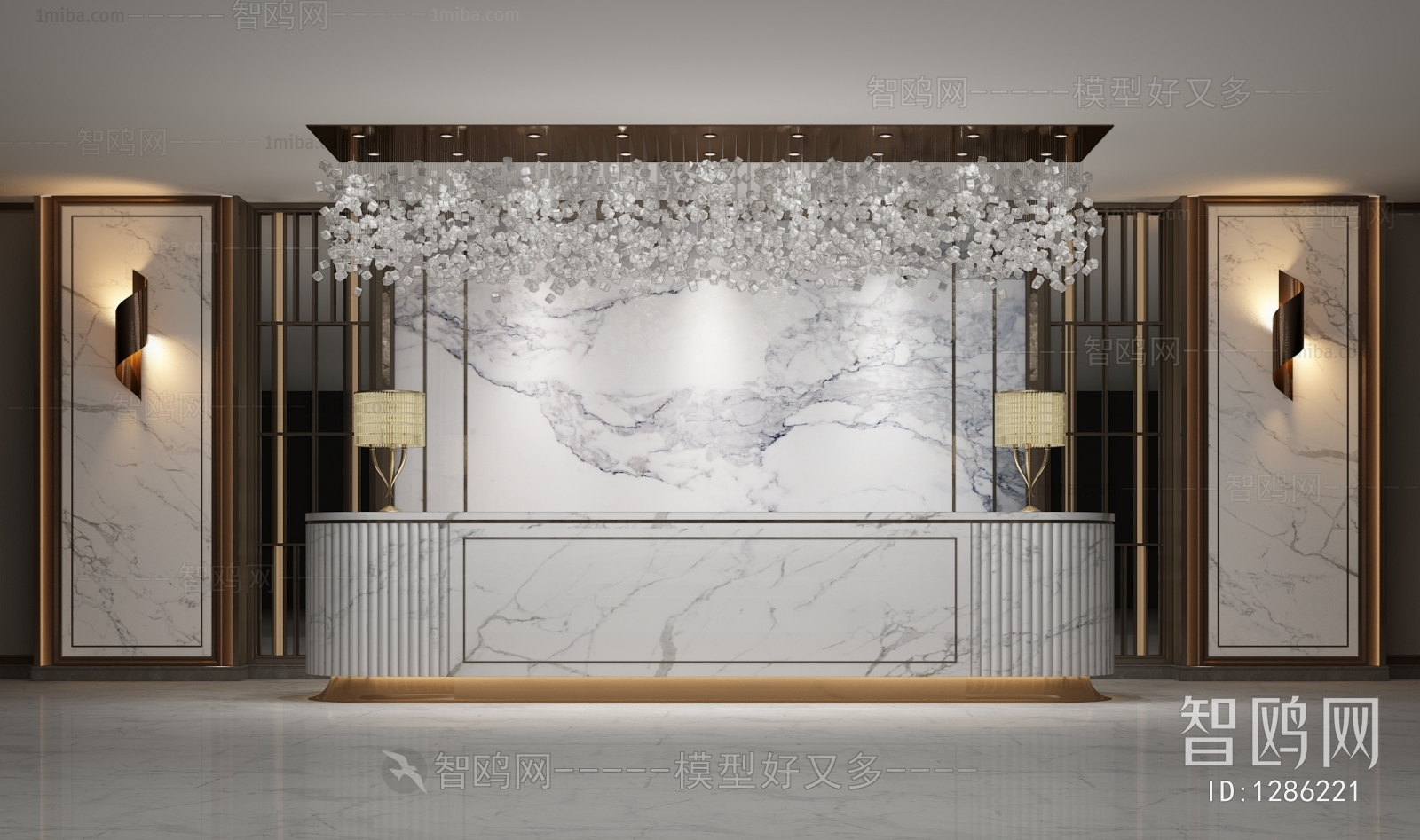 Modern Office Reception Desk