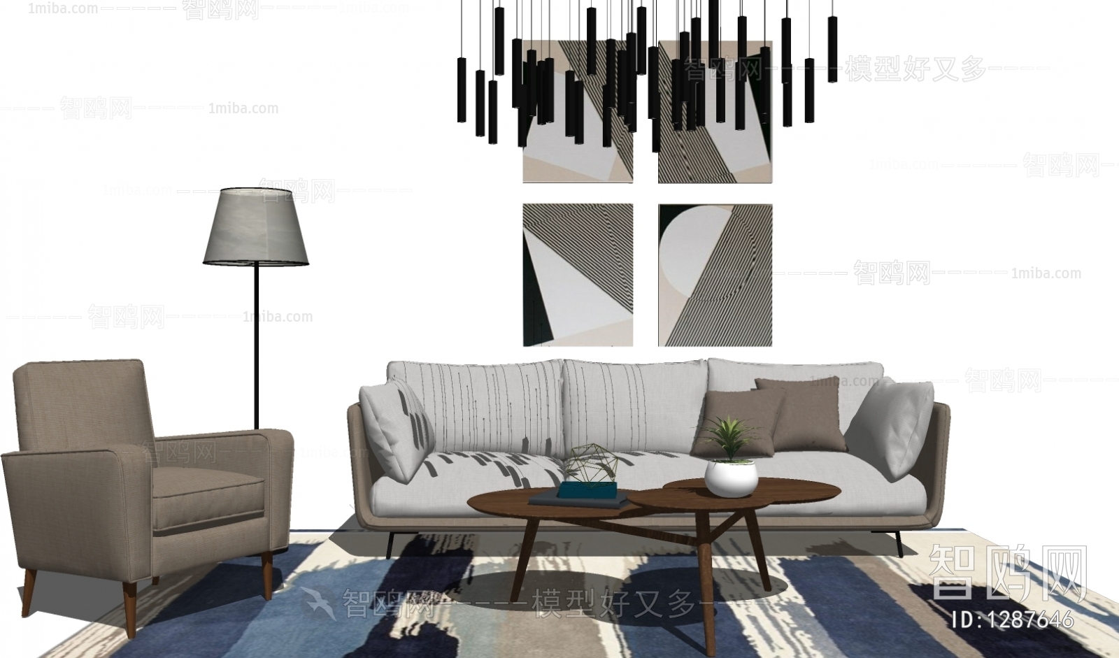 Nordic Style Sofa Combination