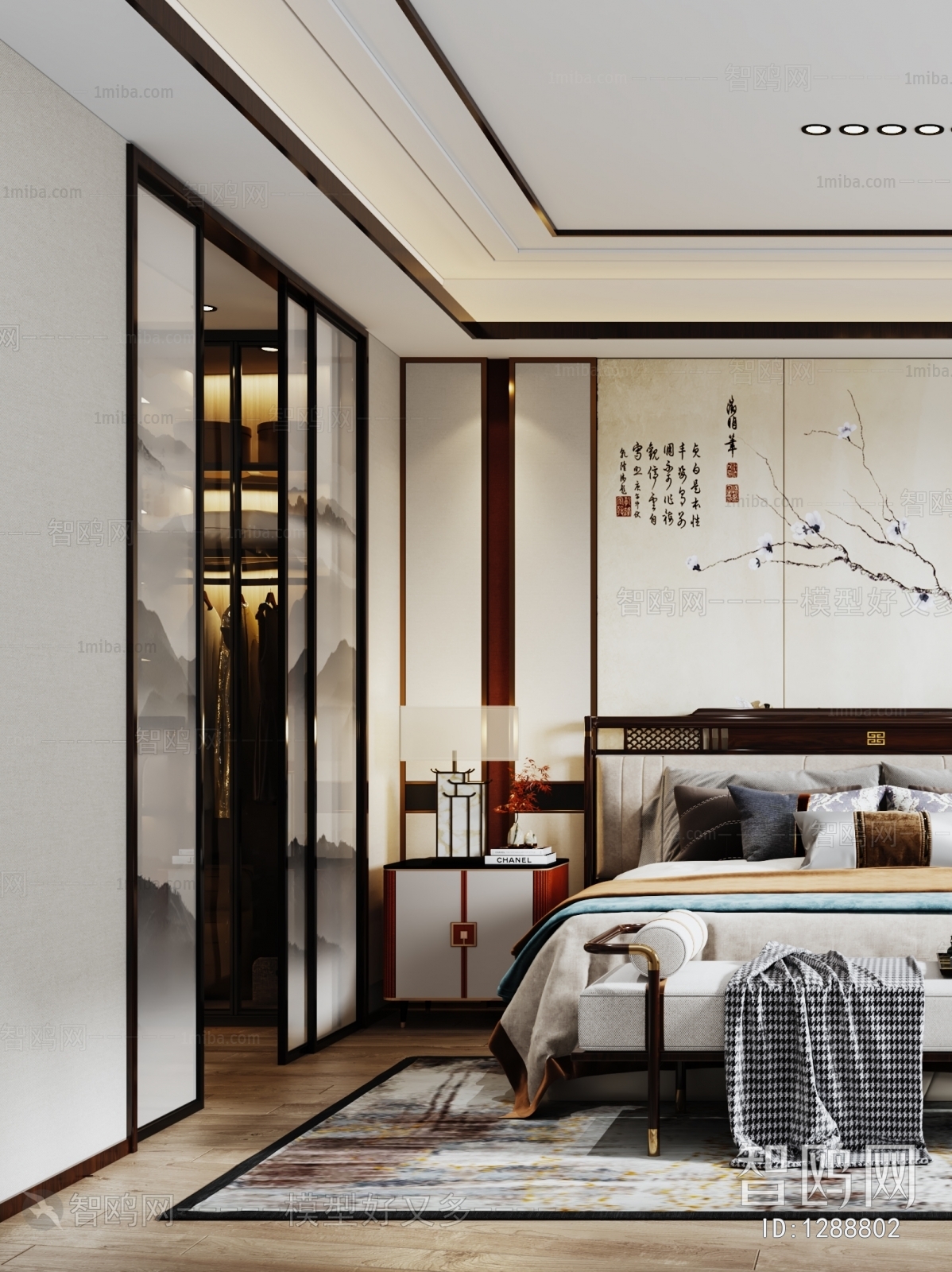 New Chinese Style Bedroom