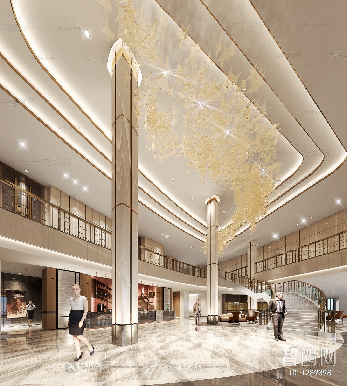 New Chinese Style Lobby Hall