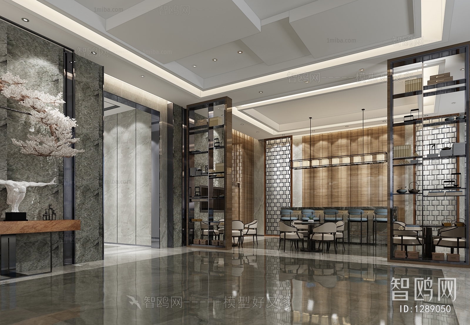 New Chinese Style Lobby Hall