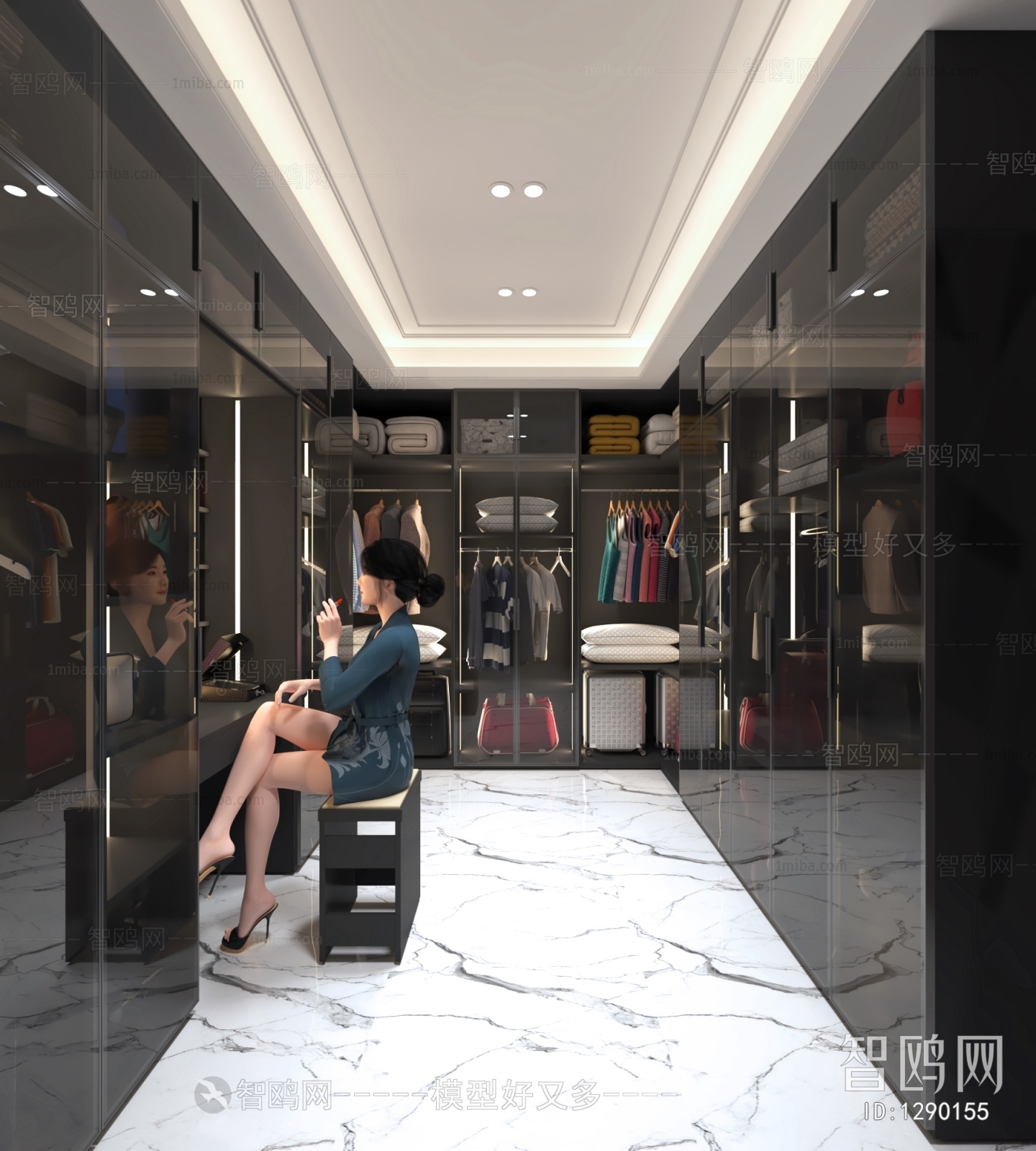 Modern Clothes Storage Area