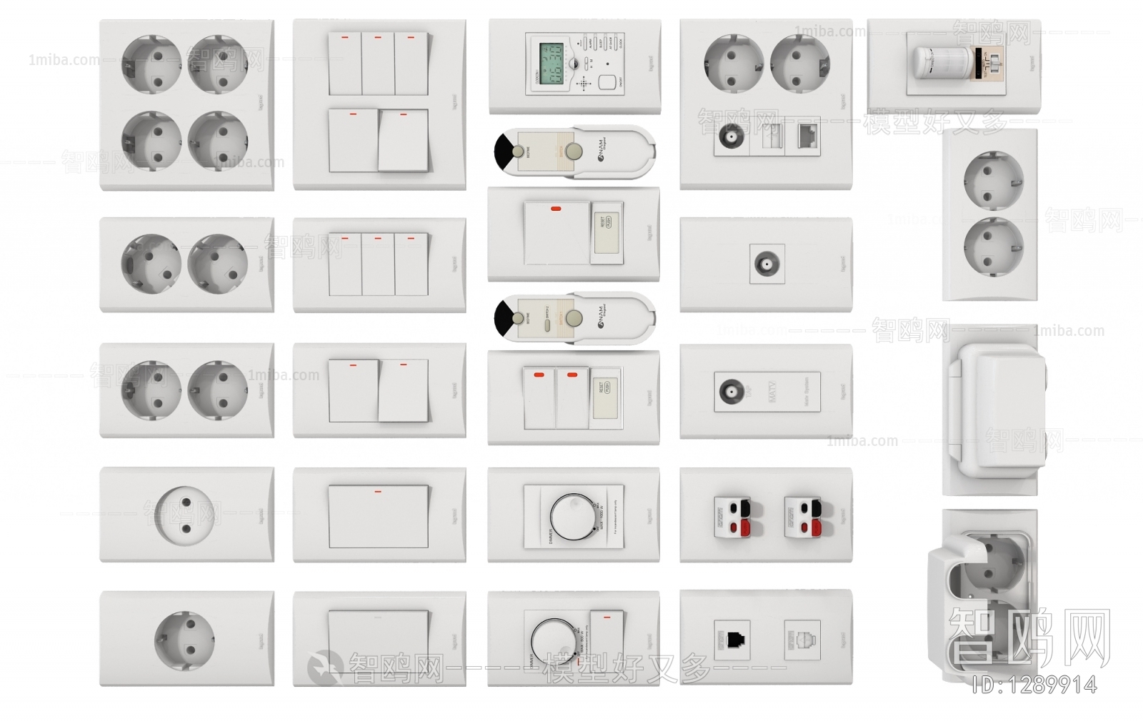 Modern Switch Socket Panel