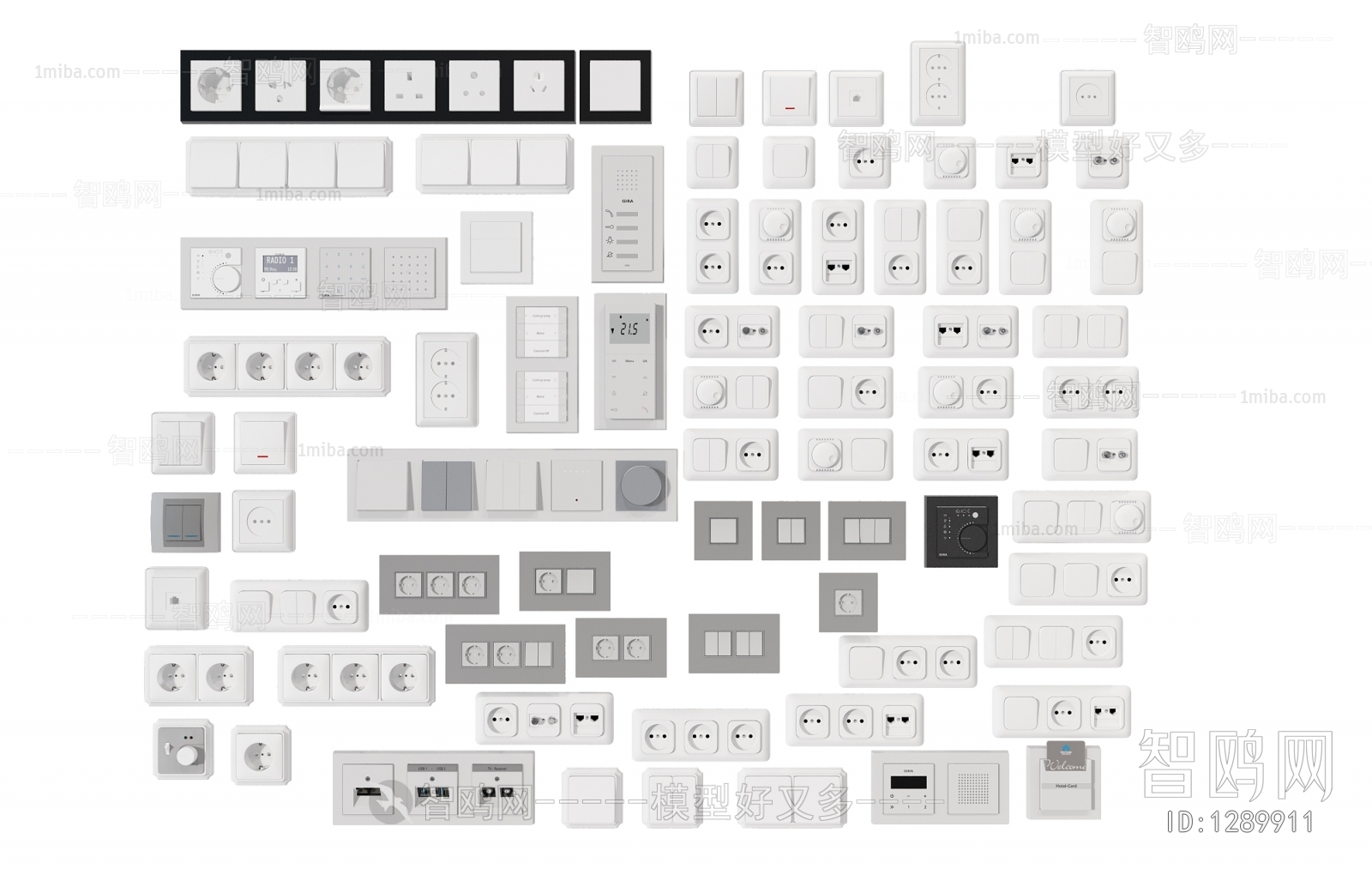 Modern Switch Socket Panel