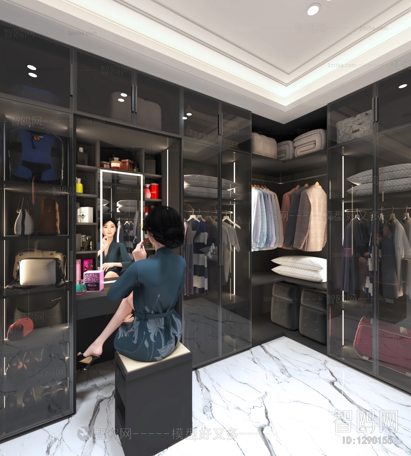 Modern Clothes Storage Area