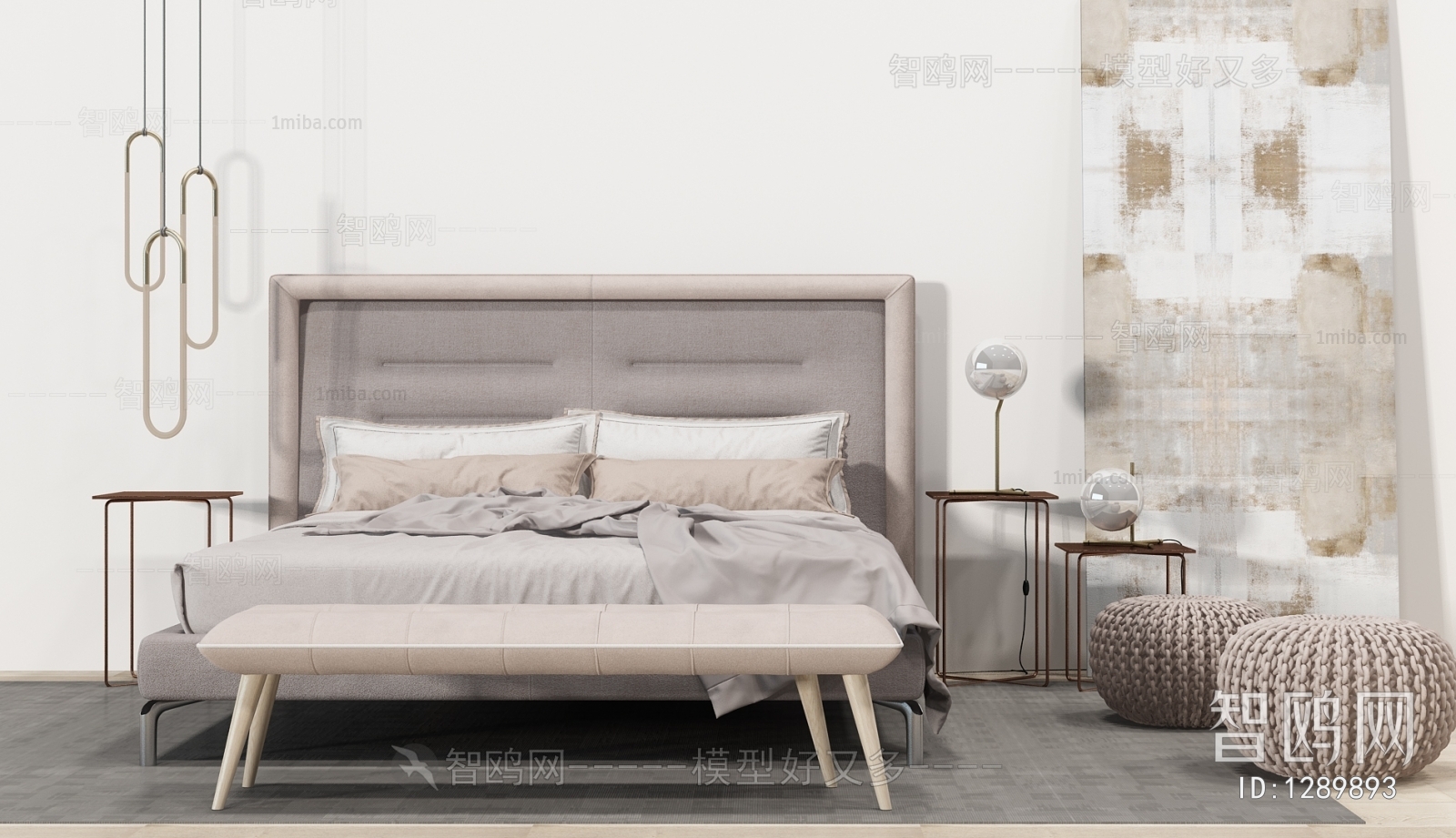 Nordic Style Double Bed