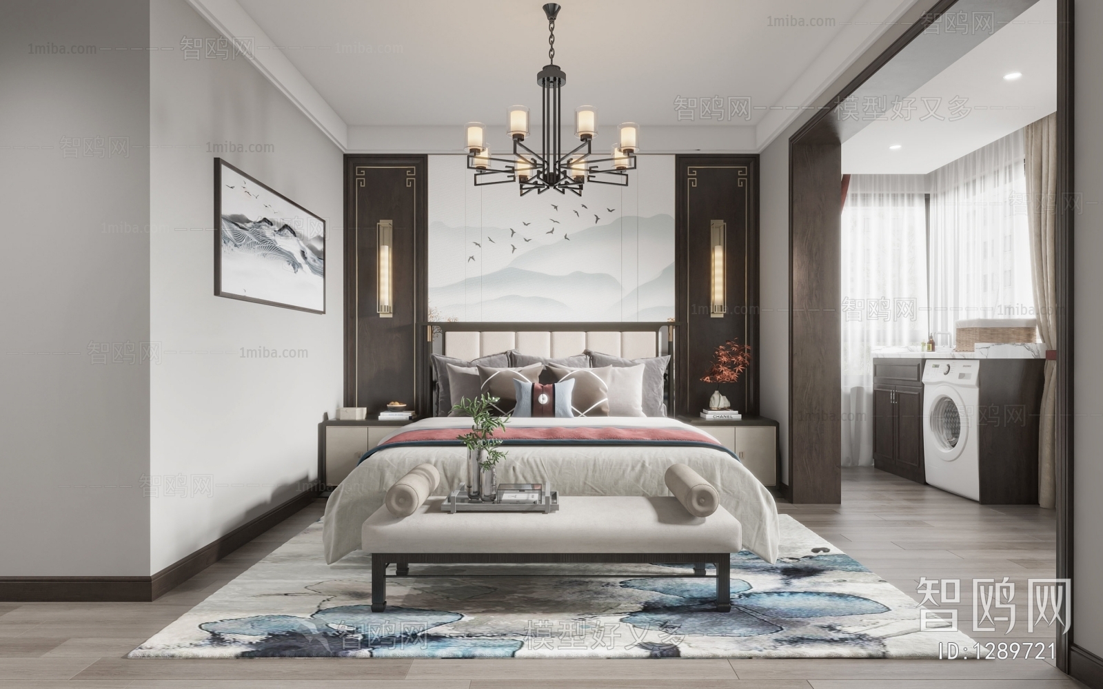 New Chinese Style Bedroom