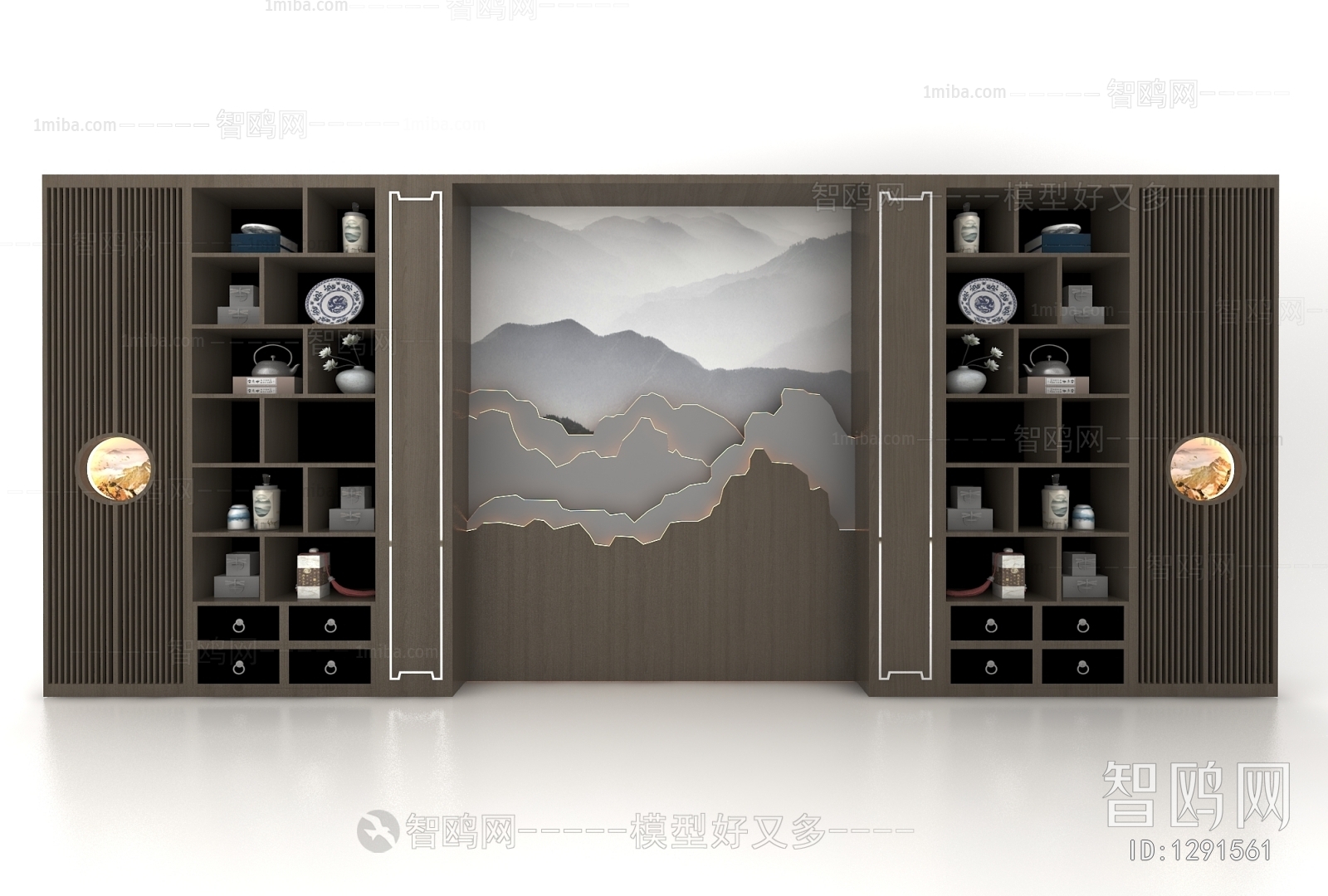 New Chinese Style Bookcase