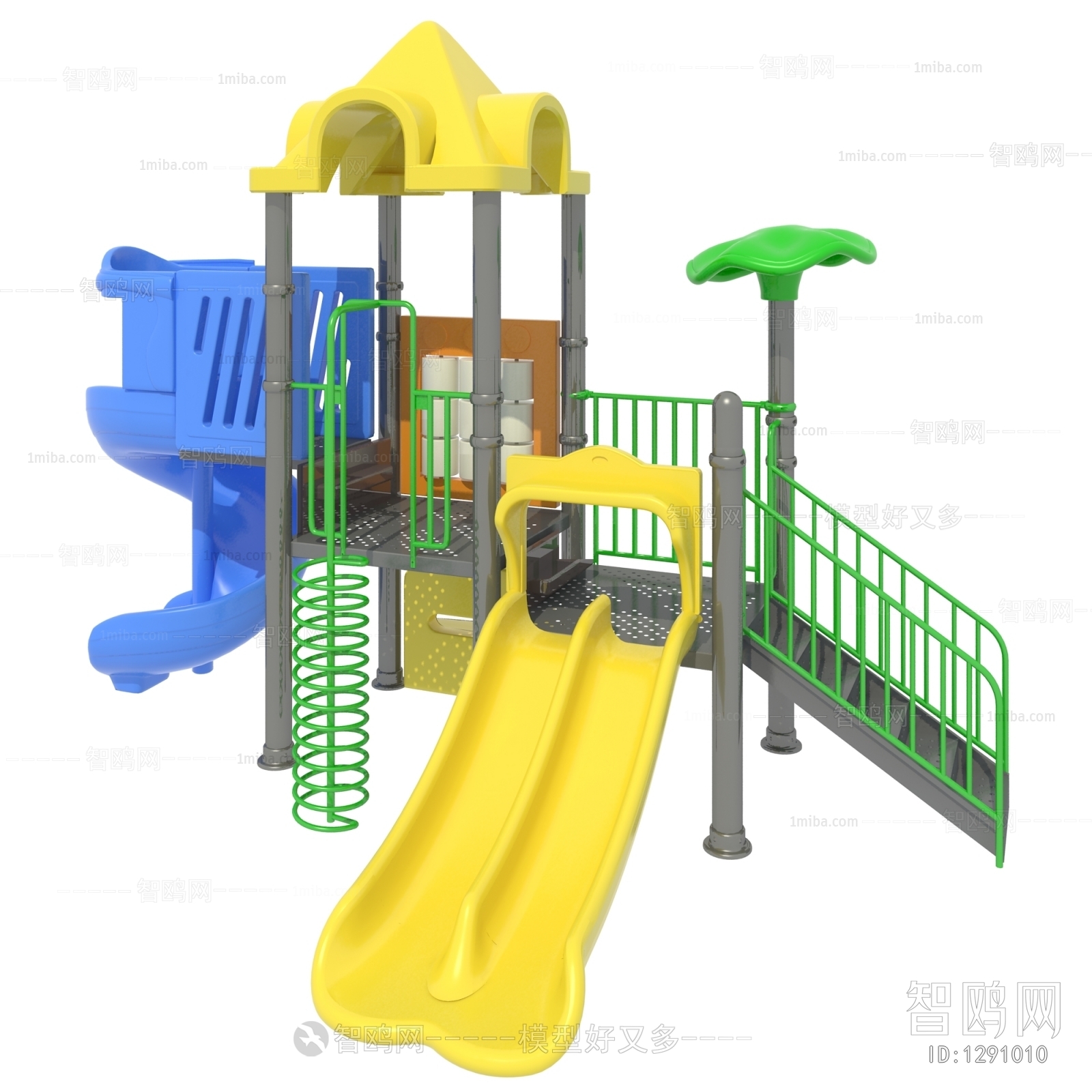 现代儿童滑梯