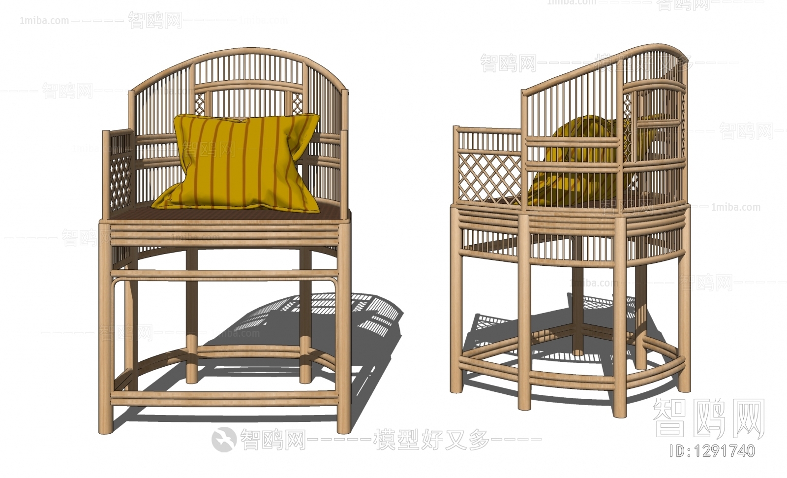 New Chinese Style Lounge Chair