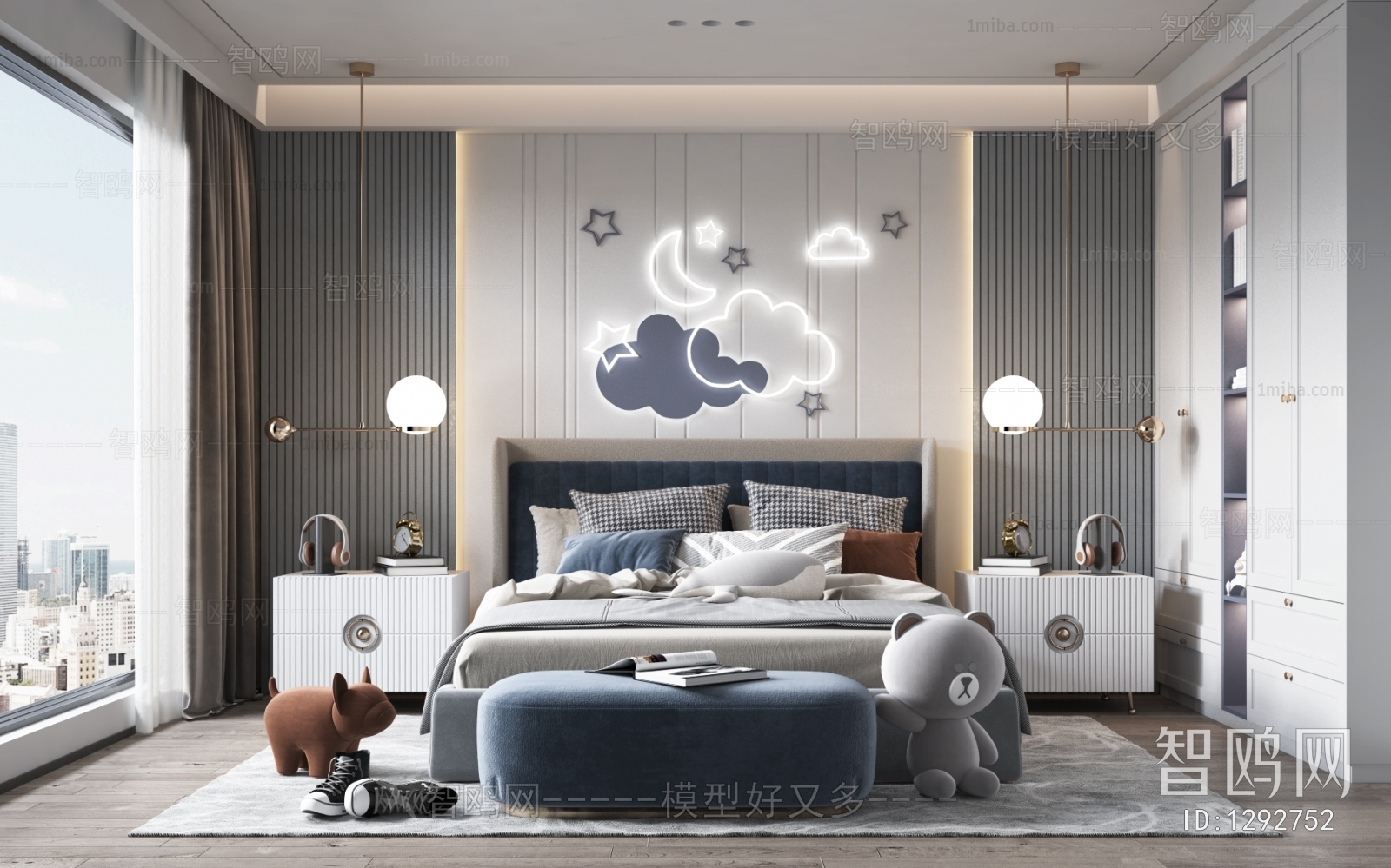 Modern Boy's Room And Son's Room