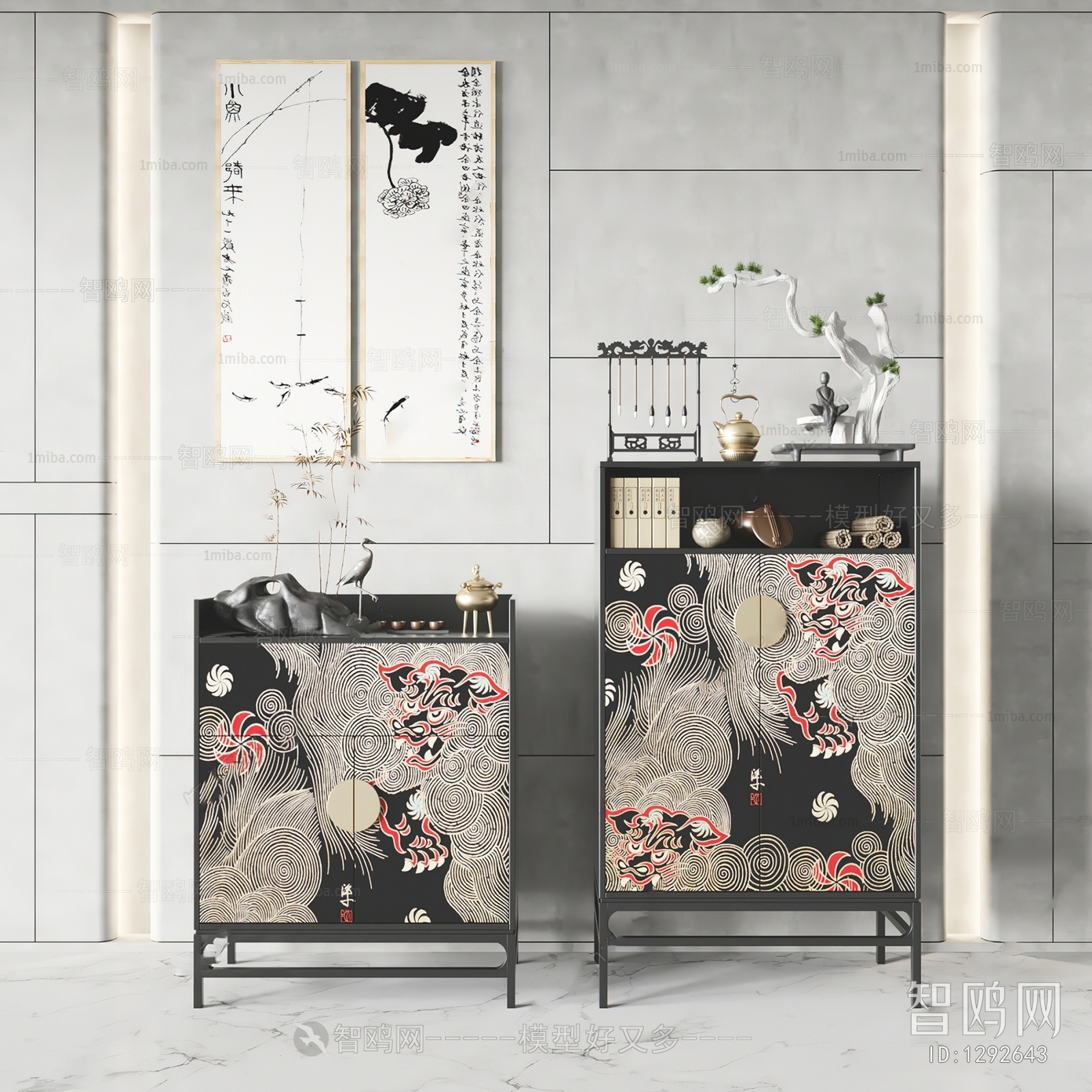 New Chinese Style Side Cabinet/Entrance Cabinet