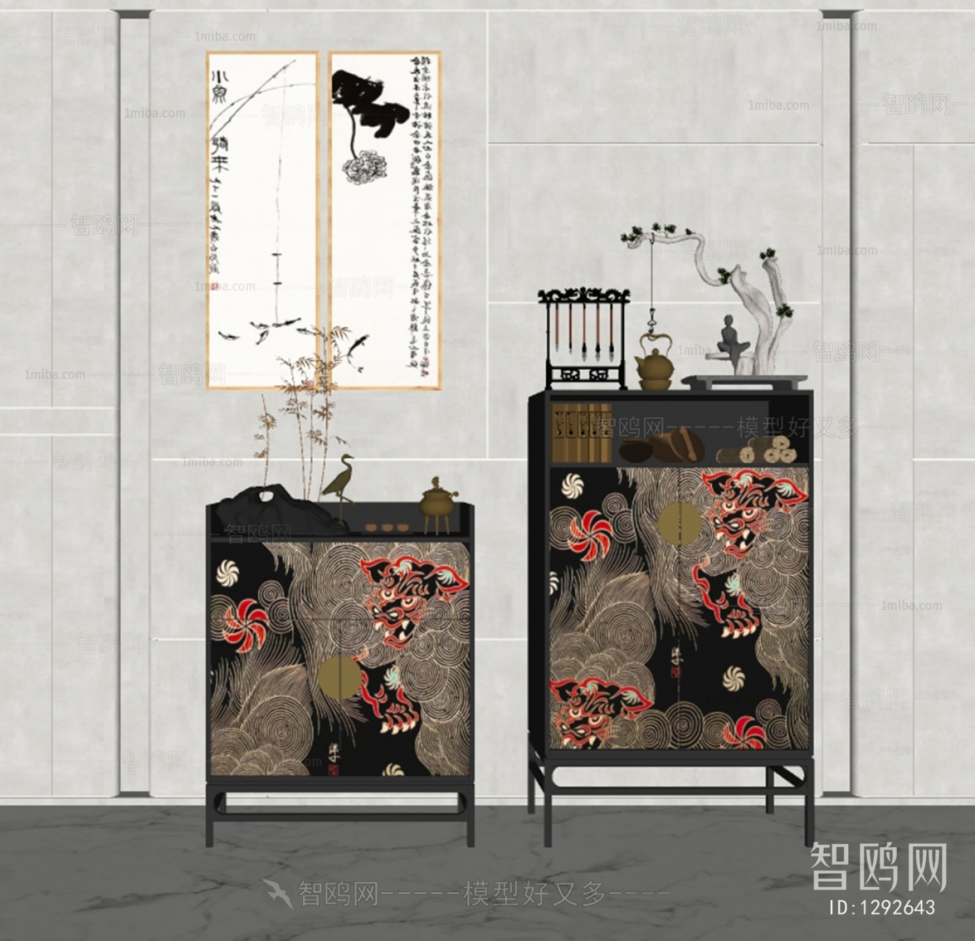 New Chinese Style Side Cabinet/Entrance Cabinet