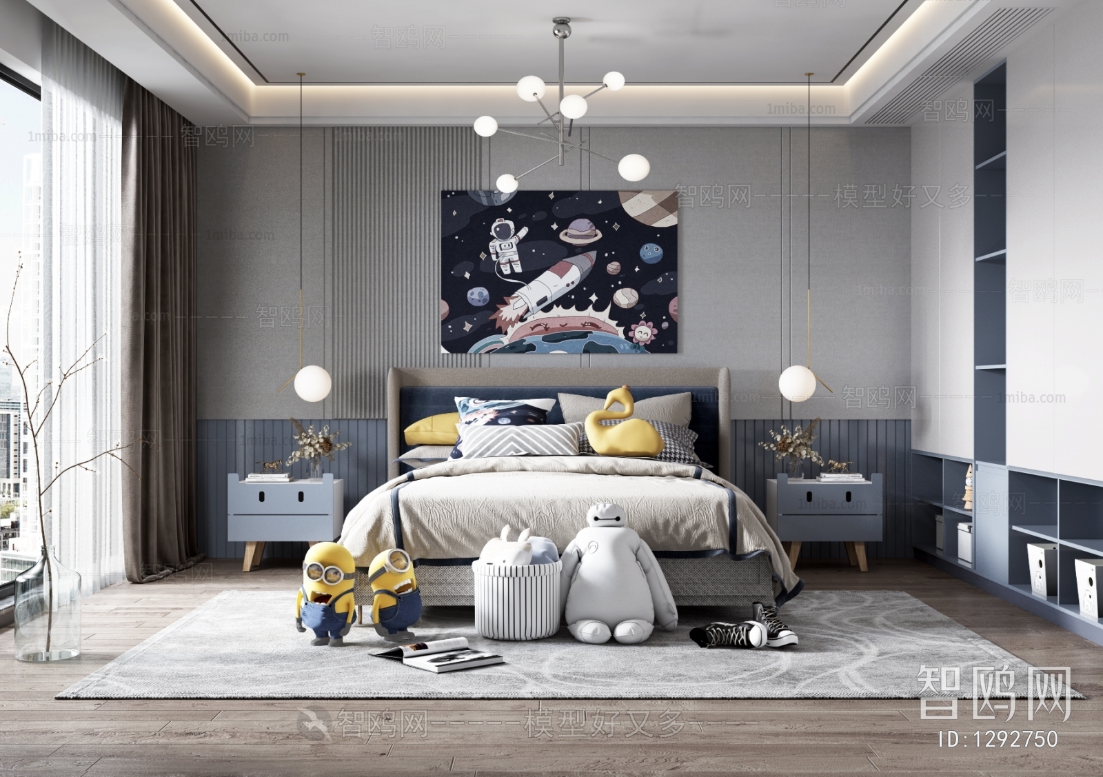 Modern Boy's Room And Son's Room