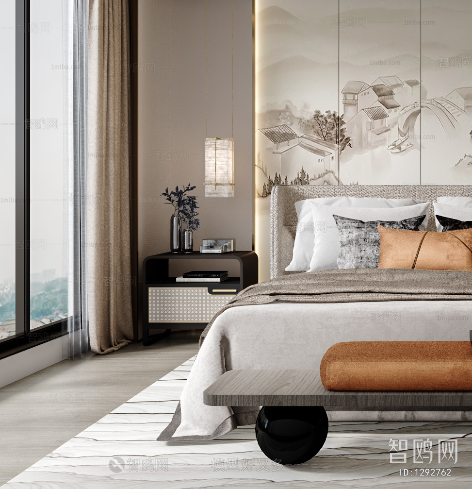 New Chinese Style Bedroom