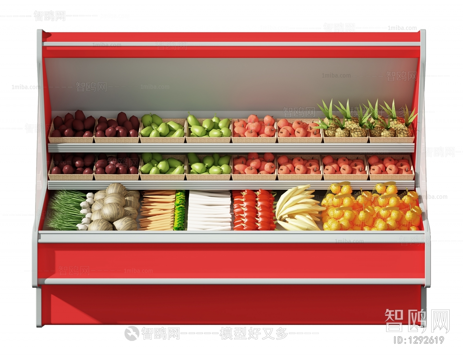 现代蔬菜保鲜柜