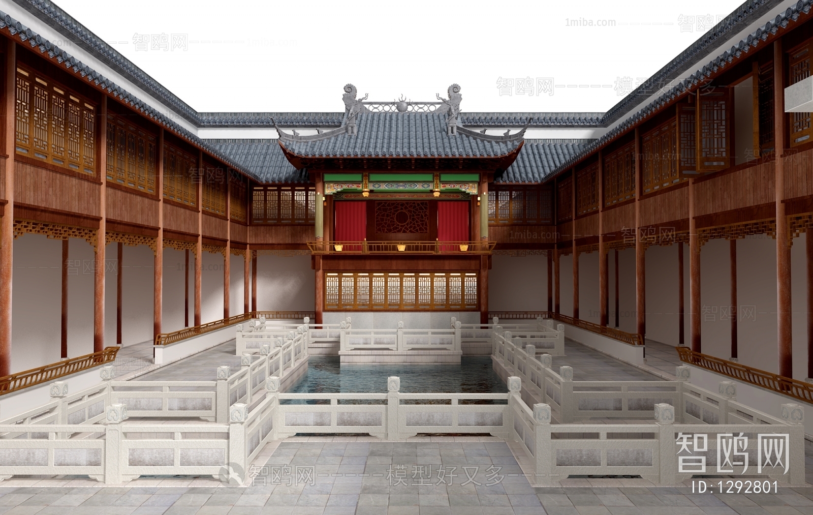 Chinese Style Ancient Architectural Buildings