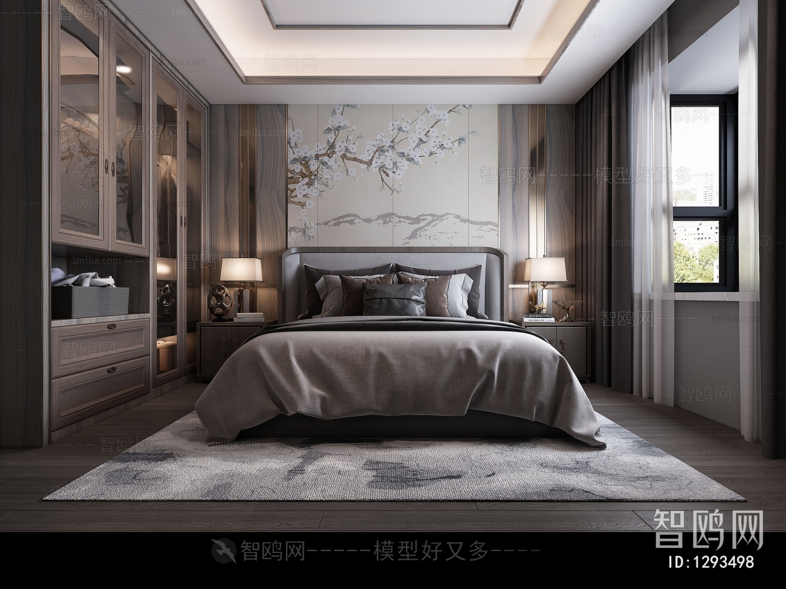 New Chinese Style Bedroom